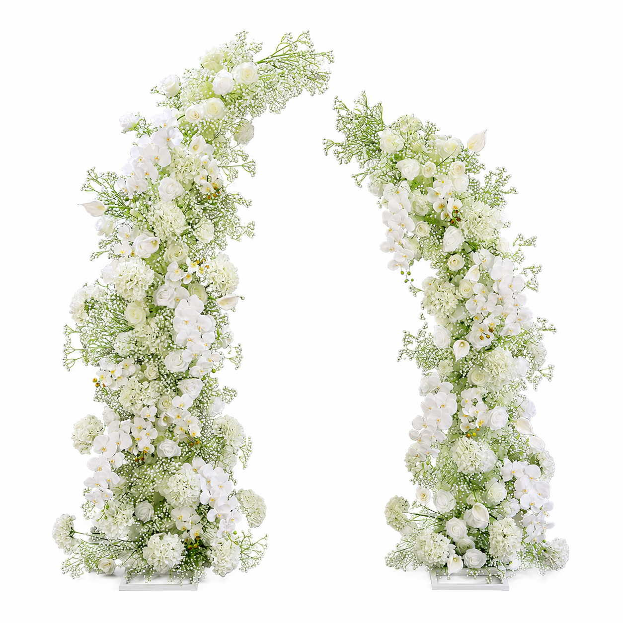 Artificial Flower Arch Set with Stand 5.9FT Wedding Backdrop Decor