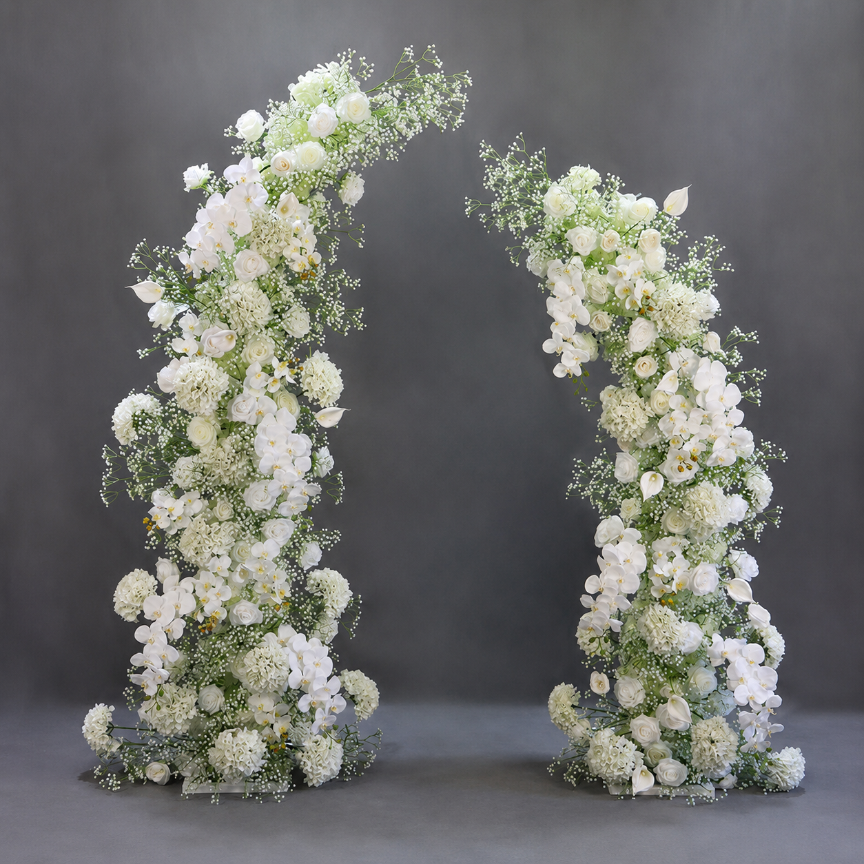 Artificial Flower Arch Set with Stand 5.9FT Wedding Backdrop Decor