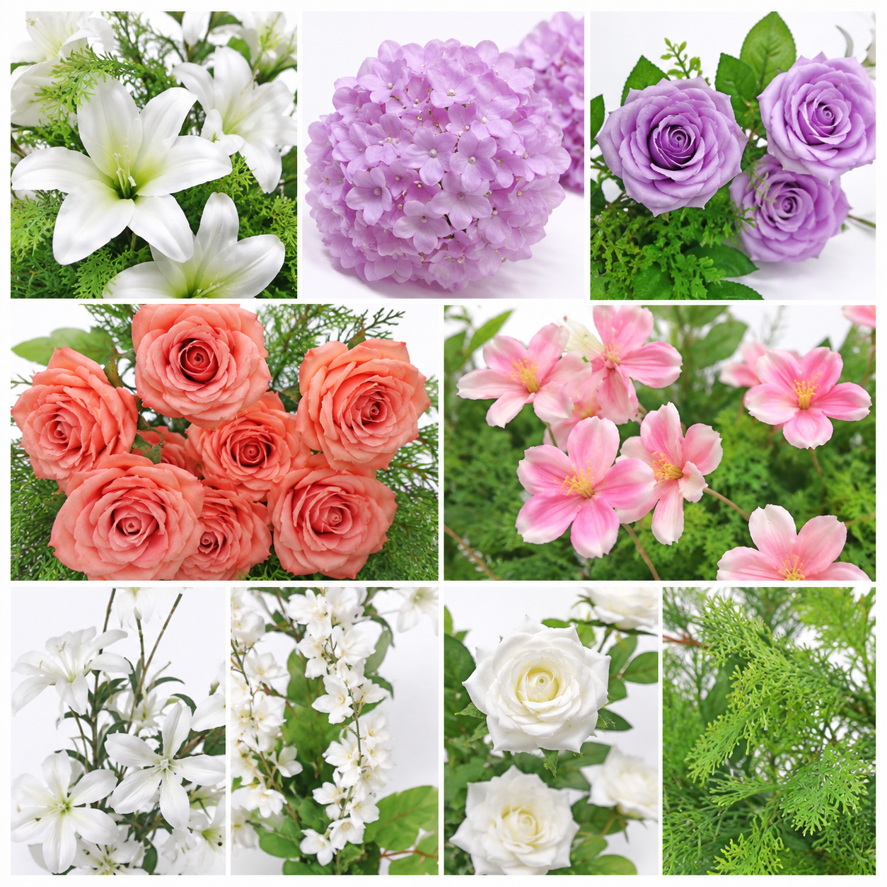 260cm Tall Wedding Floral Pillar Arrangement, Artificial Pink Purple White Flower Stand, Freestanding Floral Column Backdrop for Ceremony Aisle Head Table Decor, No Stand Included