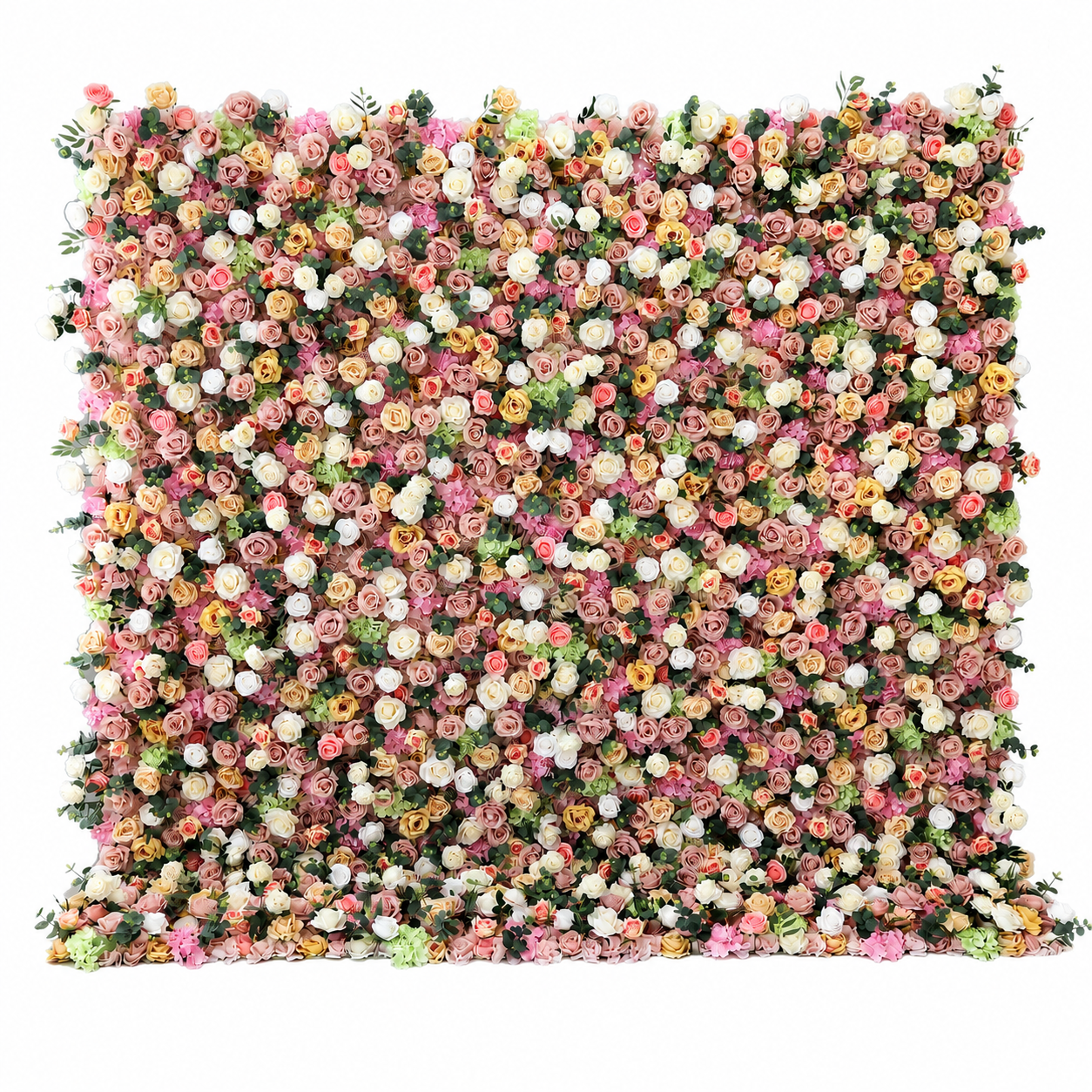 Blush Pink Artificial Flower Wall Backdrop, 4 x 8 ft 8x8ft 10x10ft 