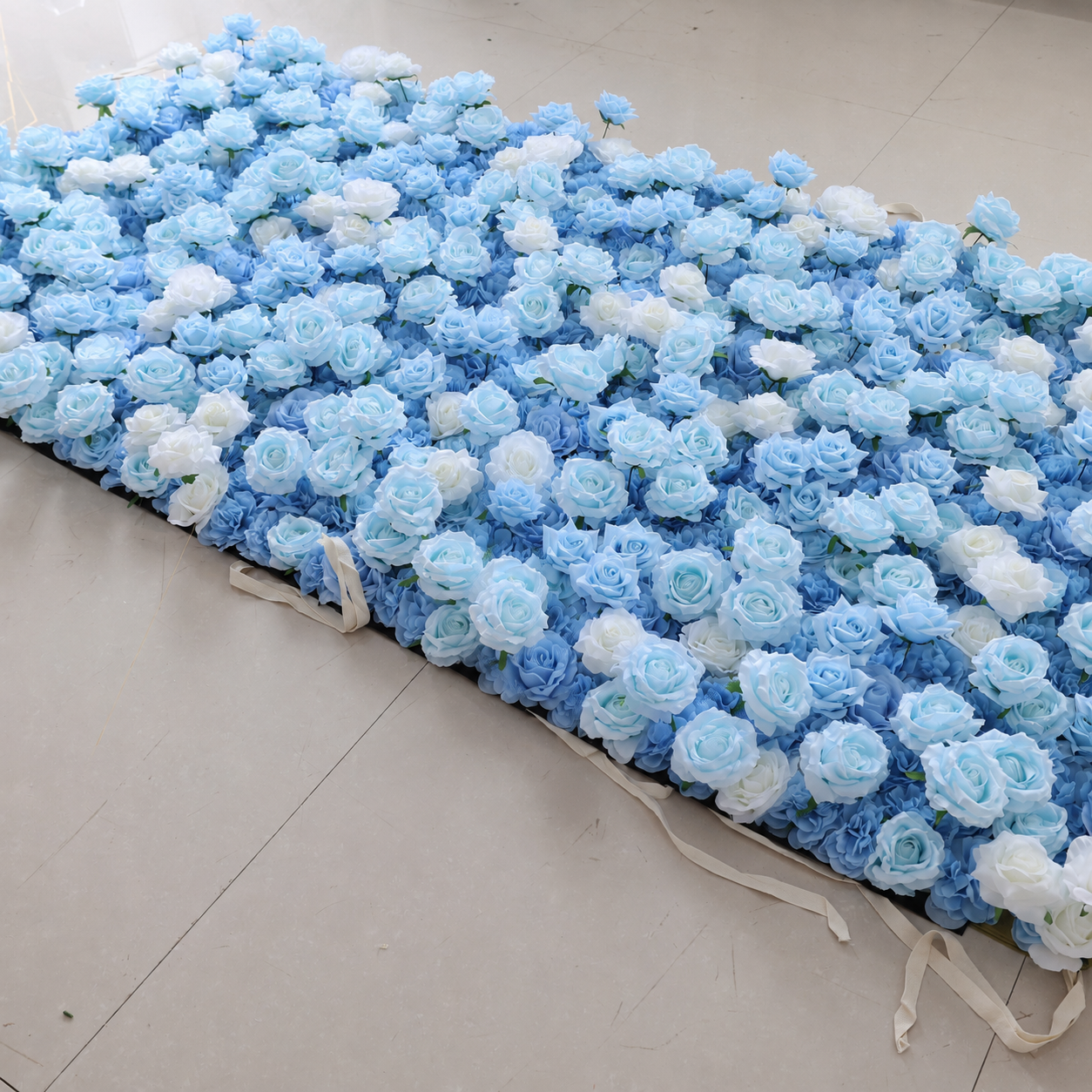 Generic Blue Rose Flower Wall Backdrop for Weddings, 4 x 8 ft,8x8ft,10x10ft