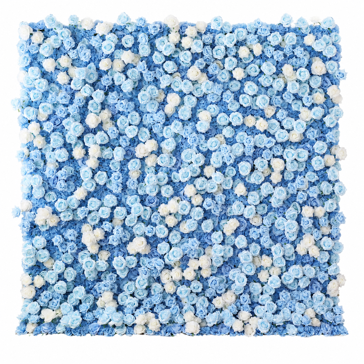 Generic Blue Rose Flower Wall Backdrop for Weddings, 4 x 8 ft,8x8ft,10x10ft