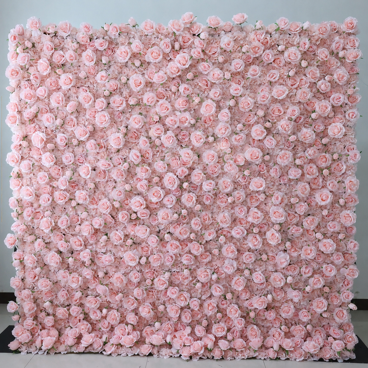 Generic Pink Rose Flower Wall Backdrop for Weddings, 4 x 8 ft, 8x8ft,10x10ft