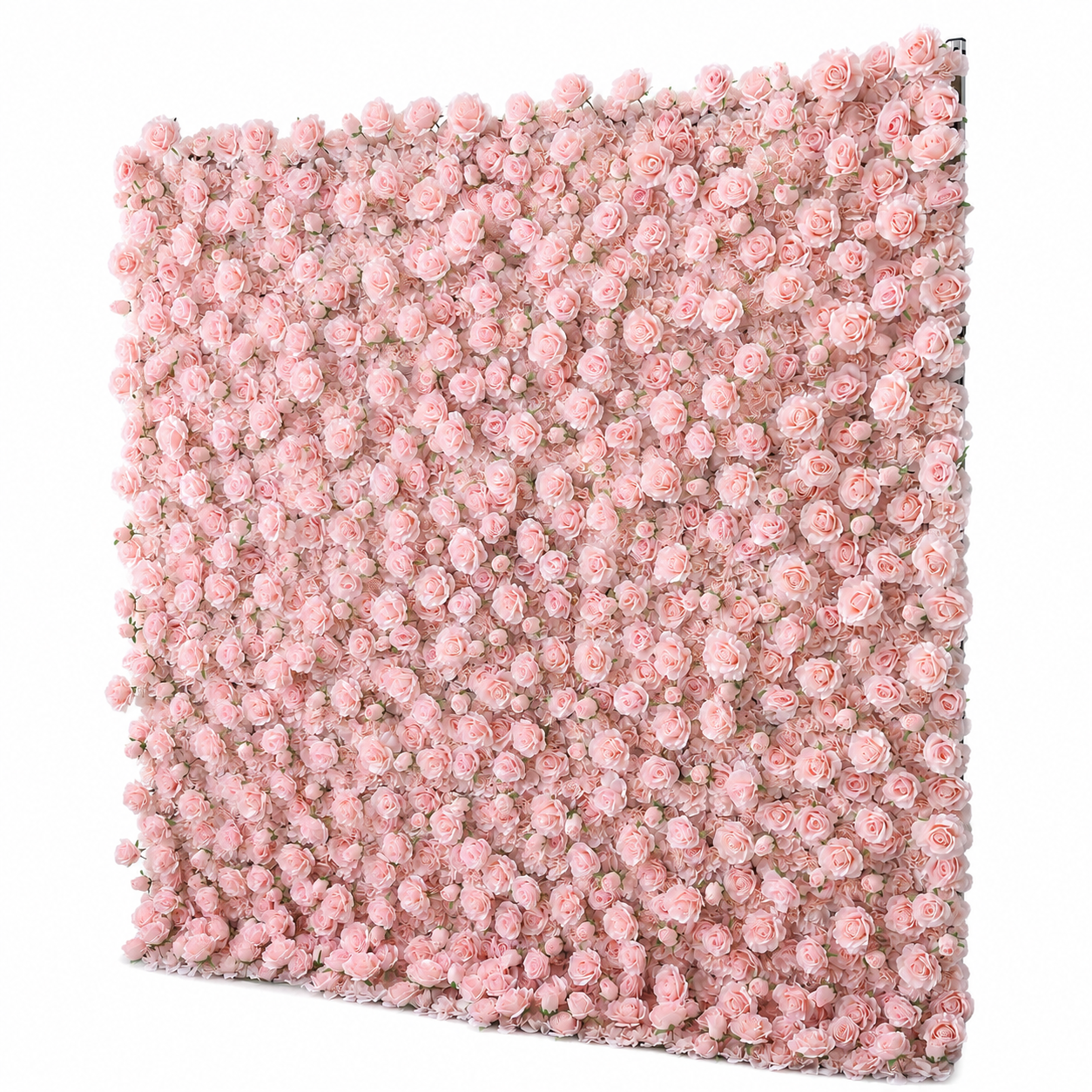 Generic Pink Rose Flower Wall Backdrop for Weddings, 4 x 8 ft, 8x8ft,10x10ft