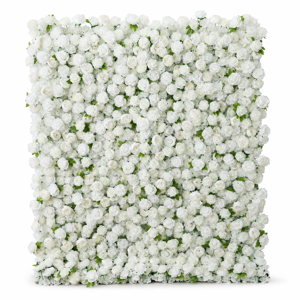 Generic White Rose Flower Wall Backdrop for Weddings, 4 x 8 ft,8x8ft,10x10ft