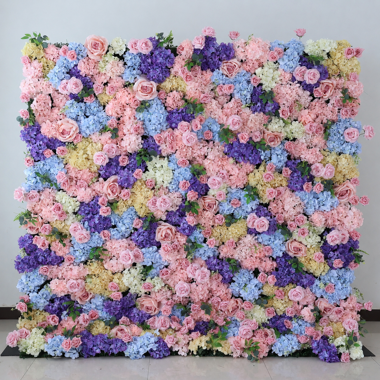 Generic Pastel Pink Flower Wall Backdrop, 4 x 8 ft, 8 x 8 ft,10 x 10 ft