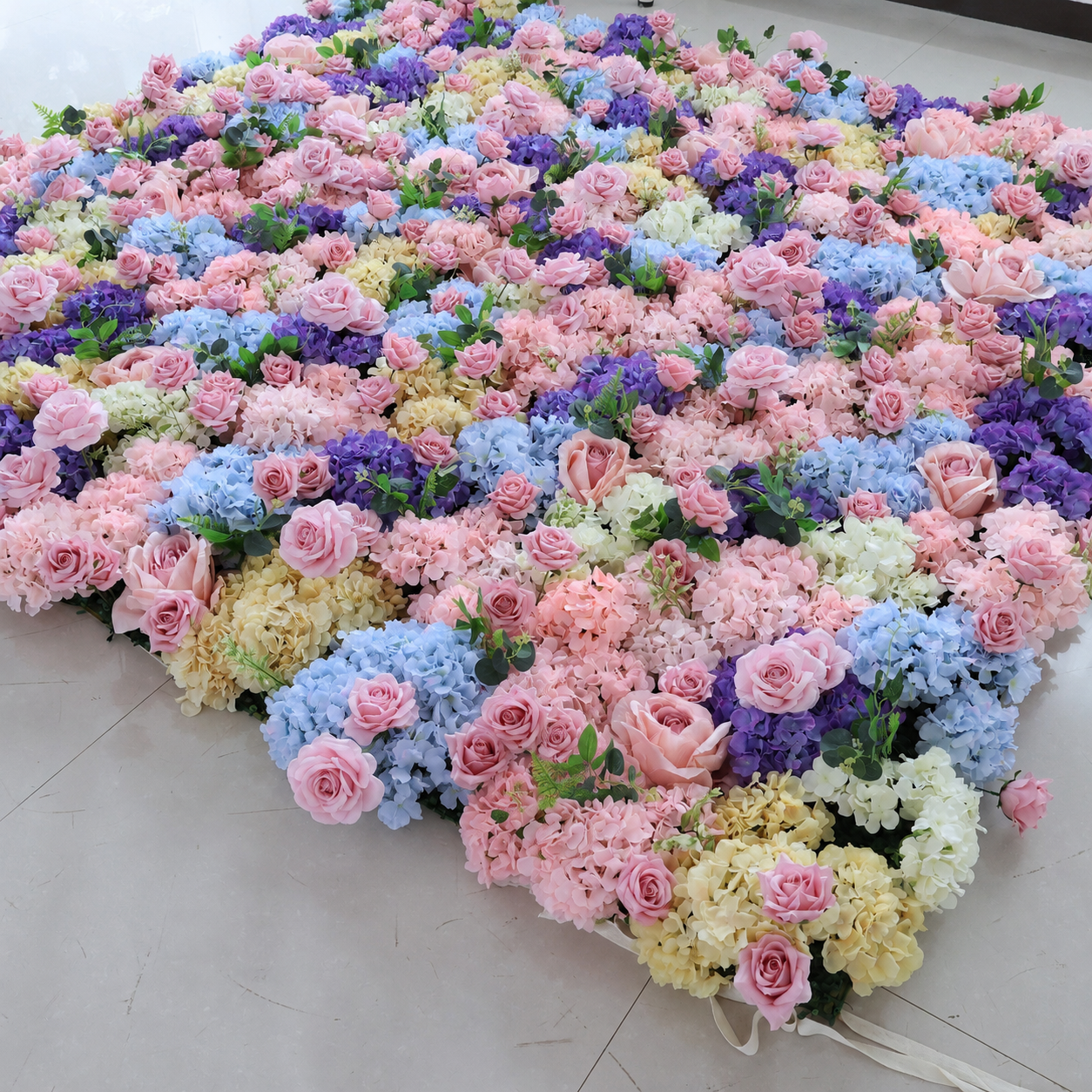 Generic Pastel Pink Flower Wall Backdrop, 4 x 8 ft, 8 x 8 ft,10 x 10 ft