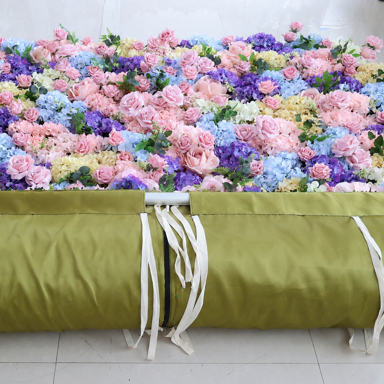 Generic Pastel Pink Flower Wall Backdrop, 4 x 8 ft, 8 x 8 ft,10 x 10 ft