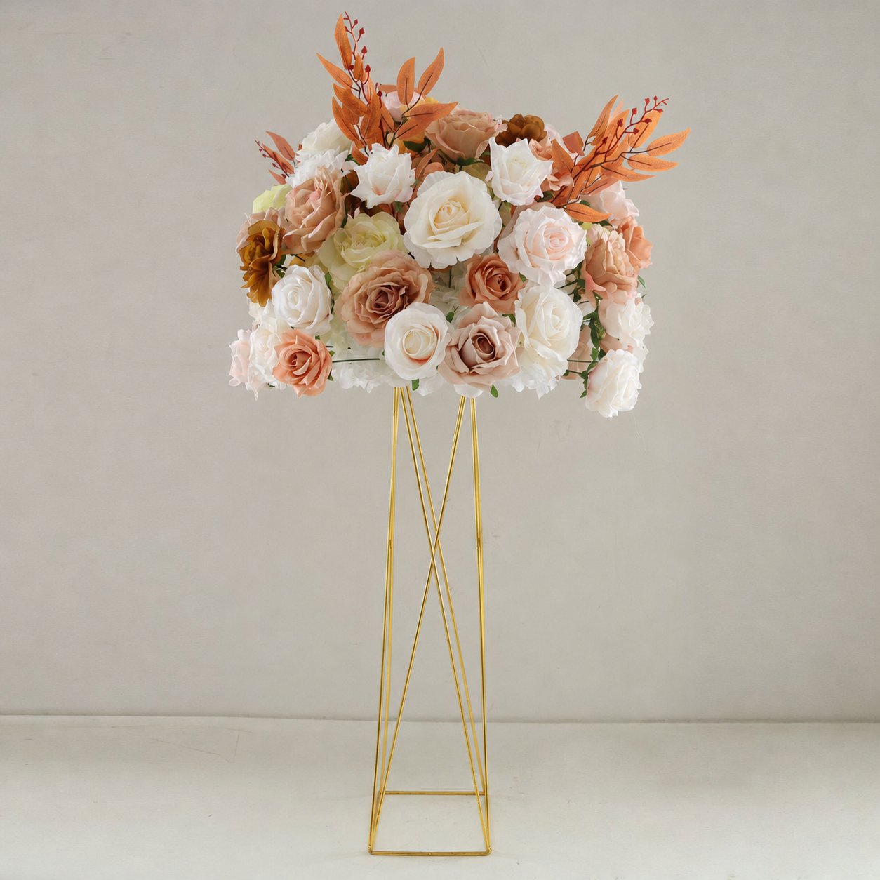 Artificial Flower Ball, Terracotta Wedding Centerpiece, Stand Not Included 20 in / 50 cm,24 in / 60 cm,28 in / 70 cm