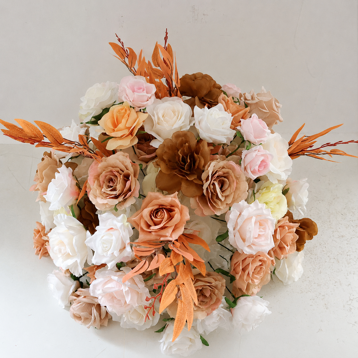 Artificial Flower Ball, Terracotta Wedding Centerpiece, Stand Not Included 20 in / 50 cm,24 in / 60 cm,28 in / 70 cm