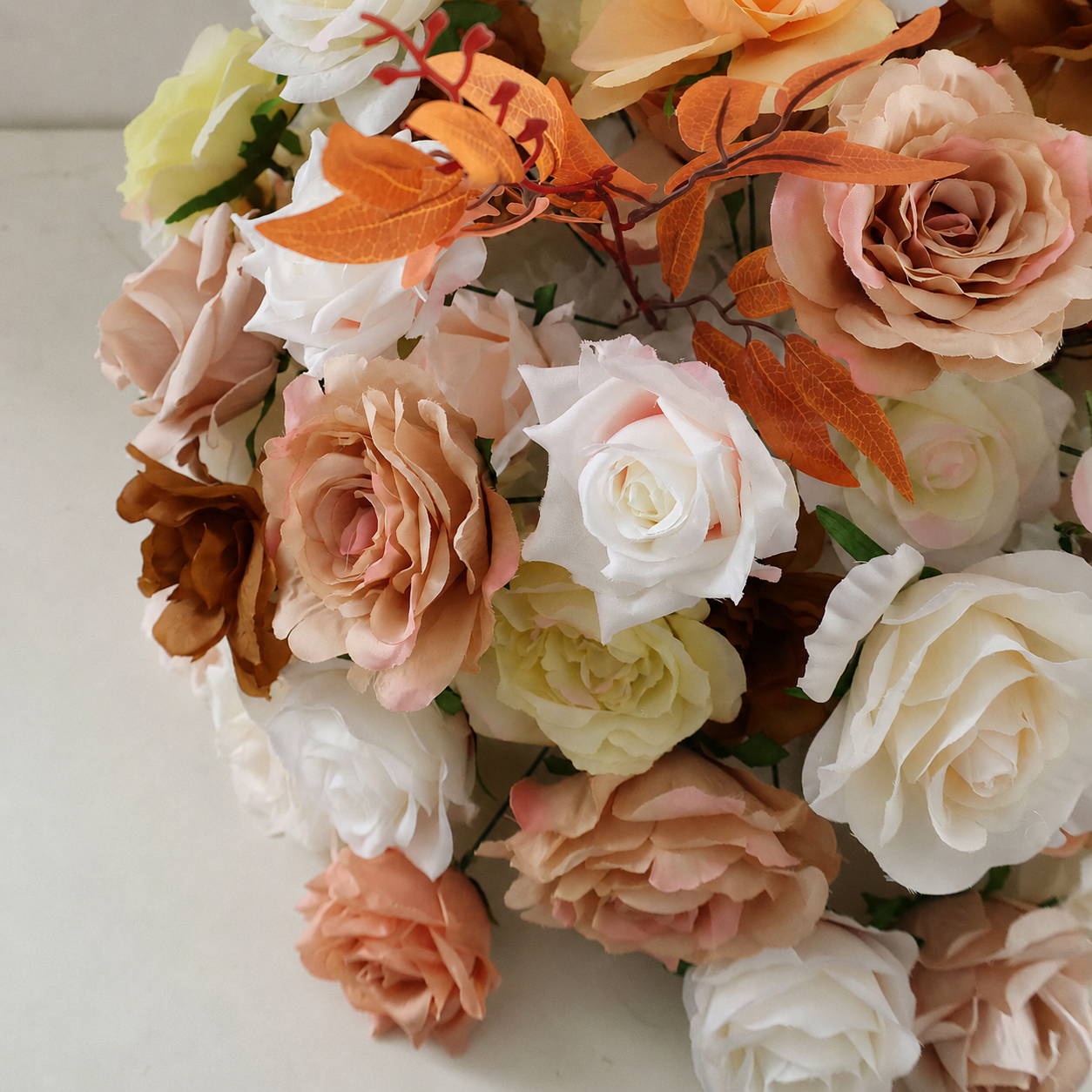 Artificial Flower Ball, Terracotta Wedding Centerpiece, Stand Not Included 20 in / 50 cm,24 in / 60 cm,28 in / 70 cm