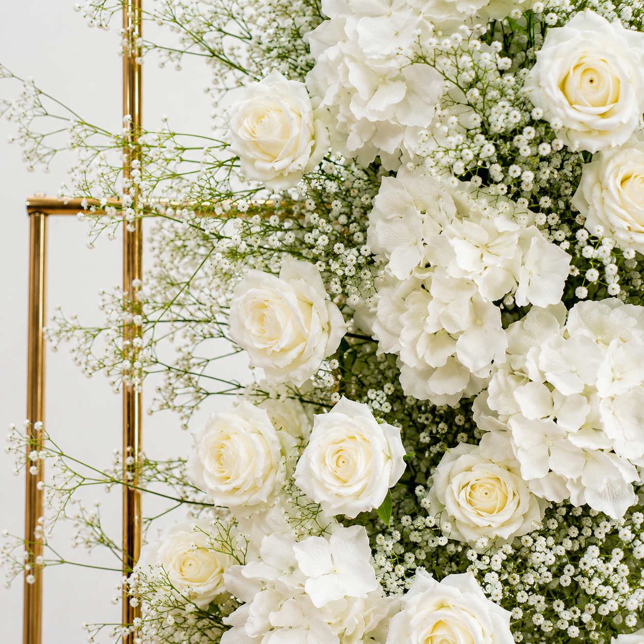 70.9in & 55.1in Hot Pink Orange Yellow Freestanding Floral Column Set, Artificial Rose Flower Pillar Backdrop for Summer Wedding Ceremony Arch, Vibrant Tropical Event Floral Decor, Built-In Stable Metal Frame Included