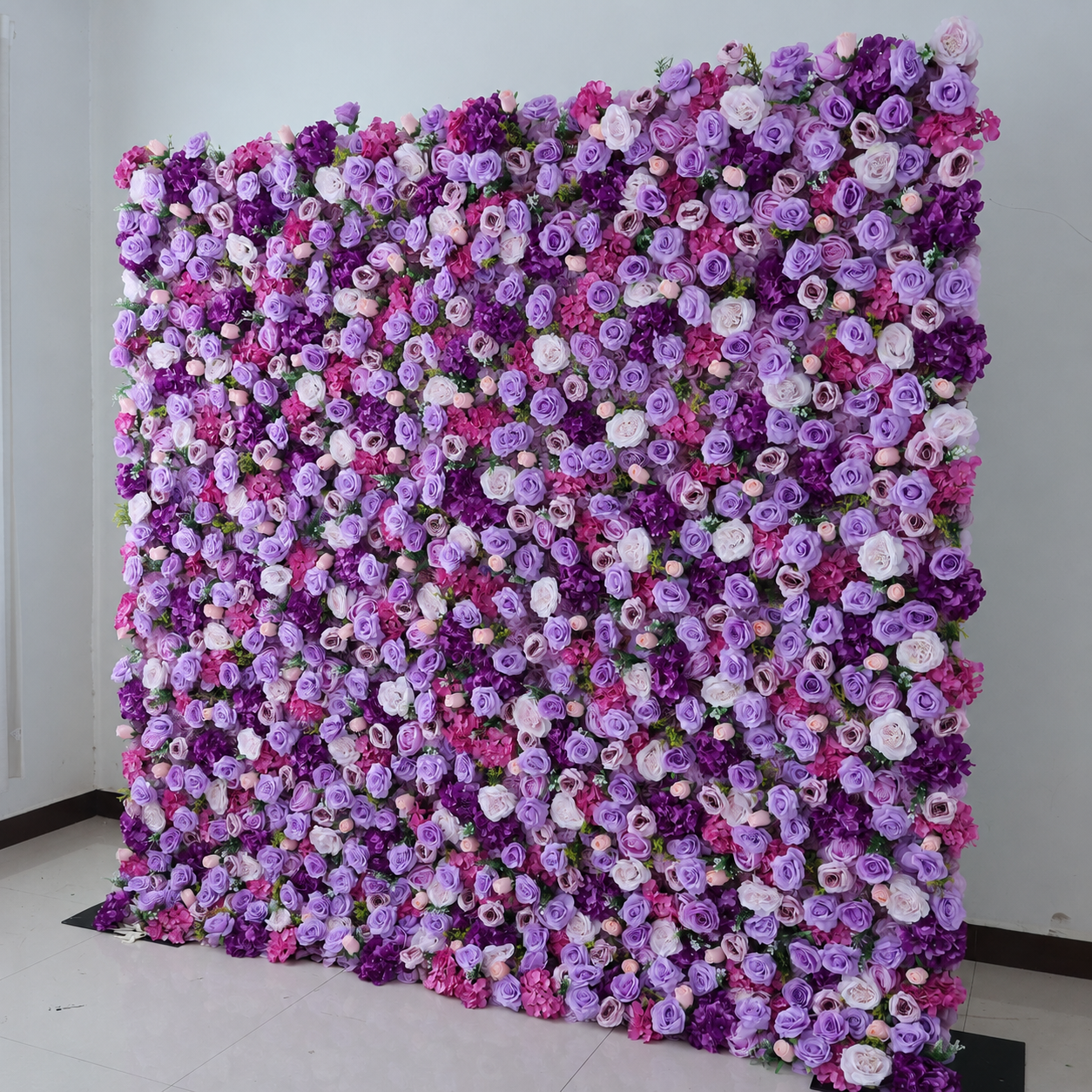  BrandName 4x8ft 8x8ft 10x10ft Lavender Pink Artificial Flower Wall Backdrop No Stand