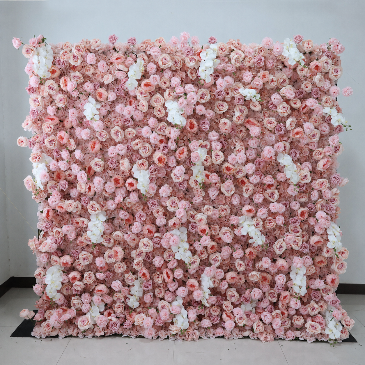 Pink Artificial Flower Wall Backdrop for Weddings and Events 4x8ft 8x8ft 10x10ft 