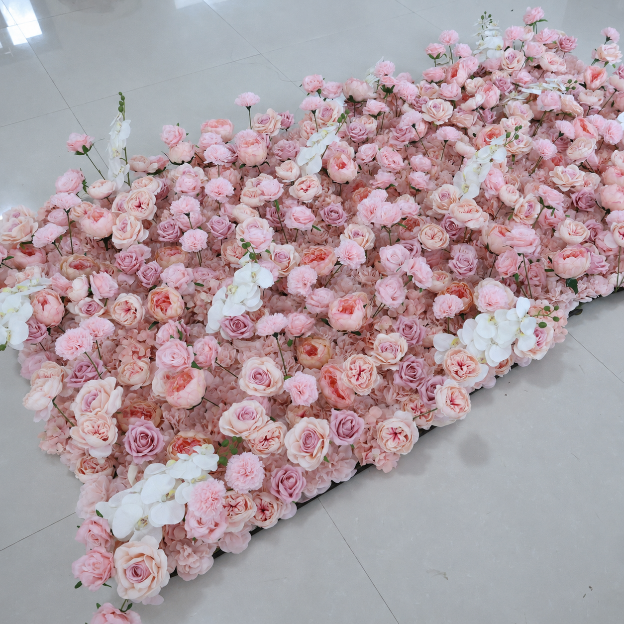 Pink Artificial Flower Wall Backdrop for Weddings and Events 4x8ft 8x8ft 10x10ft 