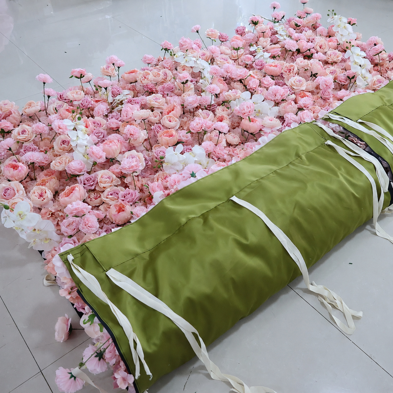Pink Artificial Flower Wall Backdrop for Weddings and Events 4x8ft 8x8ft 10x10ft 