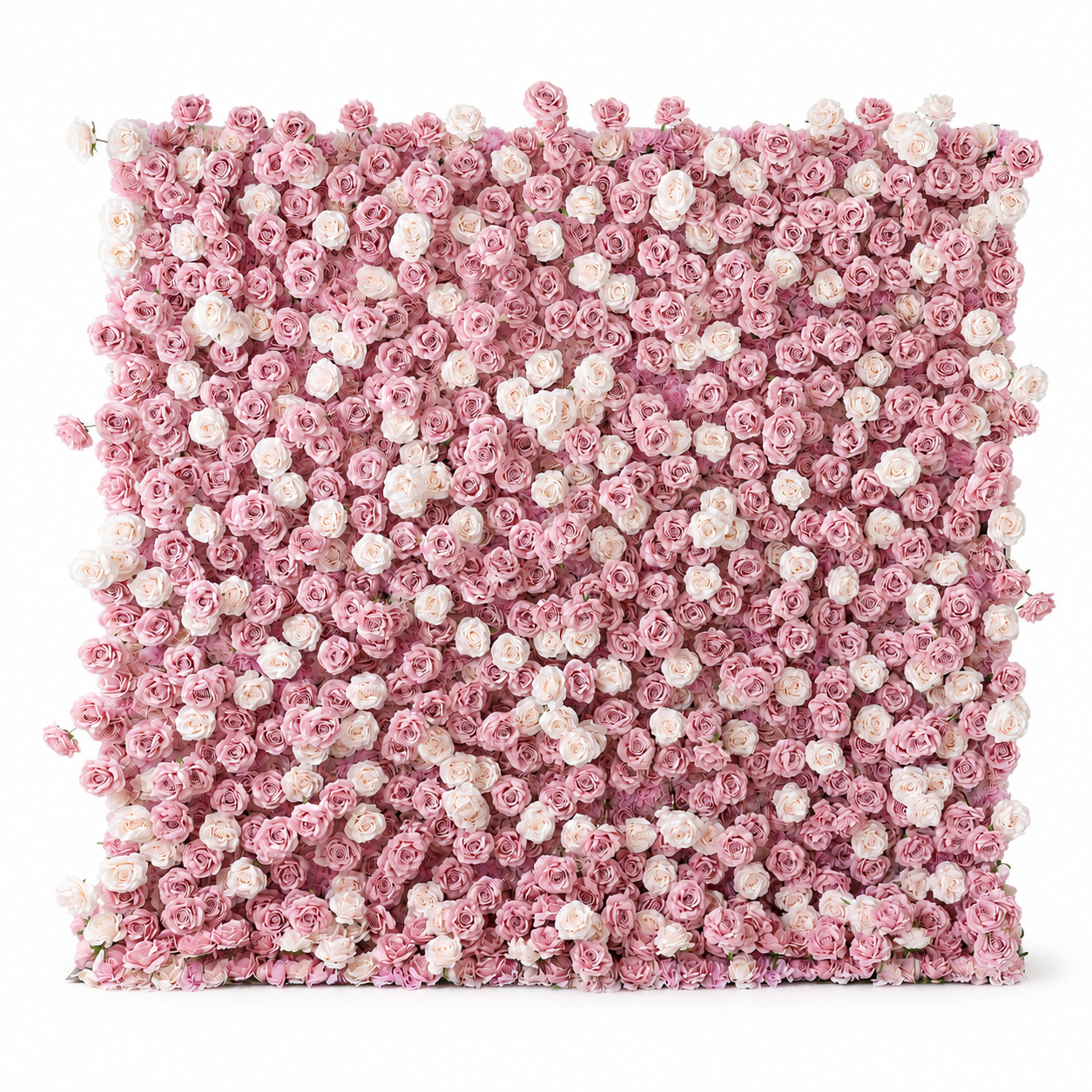 Pink Artificial Rose Flower Wall Backdrop, 4x 8 ft 8x8ft 10x10ft
