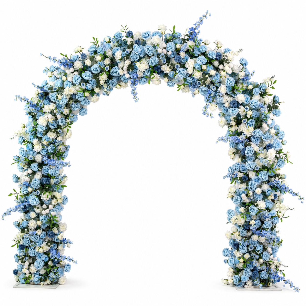 Rounded Artificial Flower Arch with Stand, 86.6 in, Wedding Ceremony Backdrop