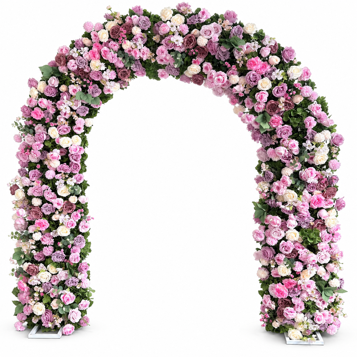 Artificial Flower Arch with Frame, 94.5in Wedding Floral Backdrop