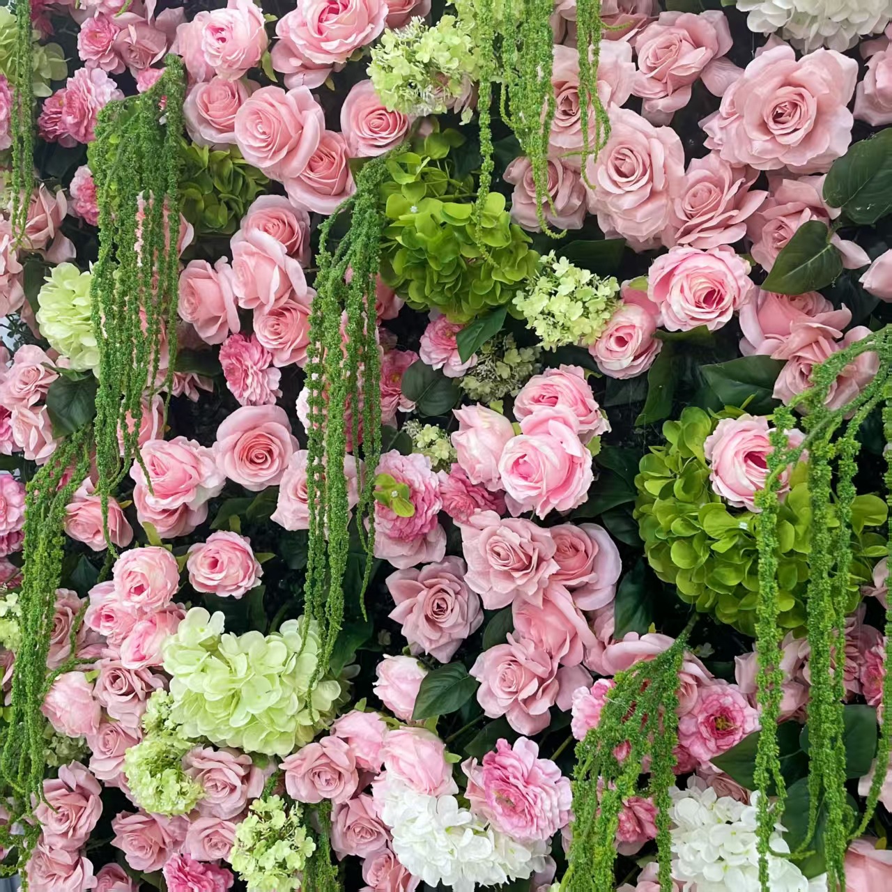 Artificial Flower Wall 240x240cm Wedding Party Backdrop, Stand Not Included
