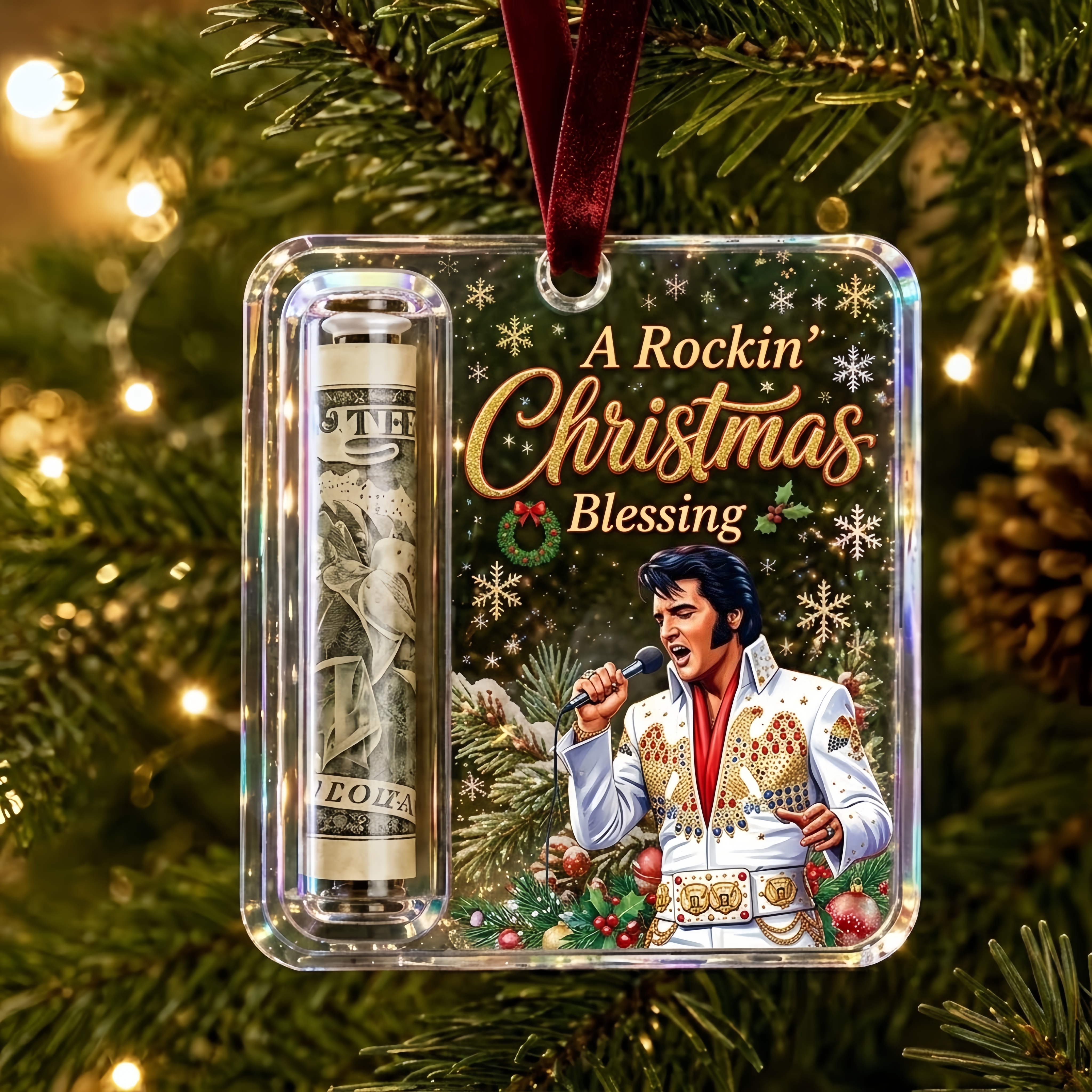 King of Rock Christmas Gift Ornament – Make Cash Feel Like A Real Christmas Gift💵