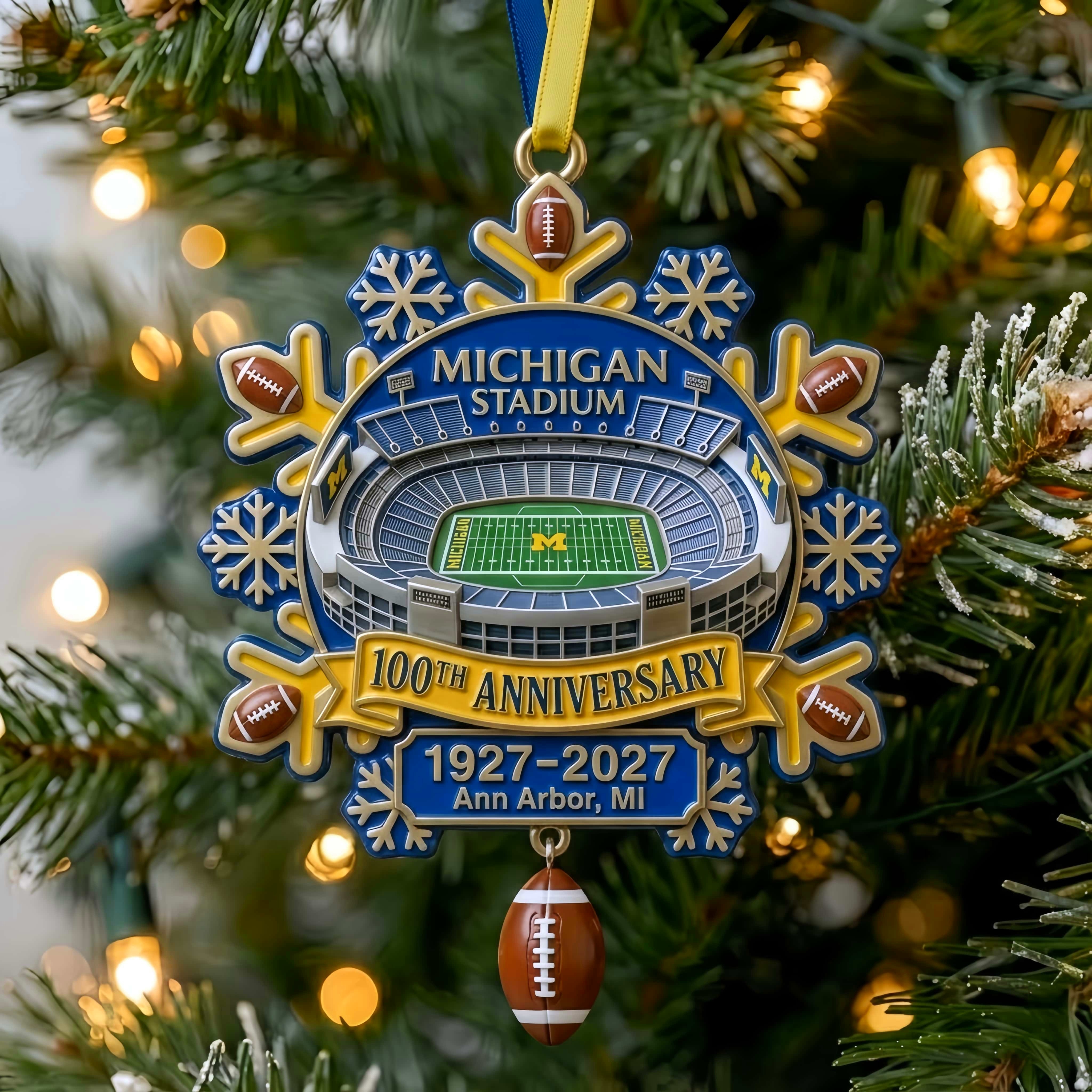 Big House 100th Anniversary Snowflake Ornament