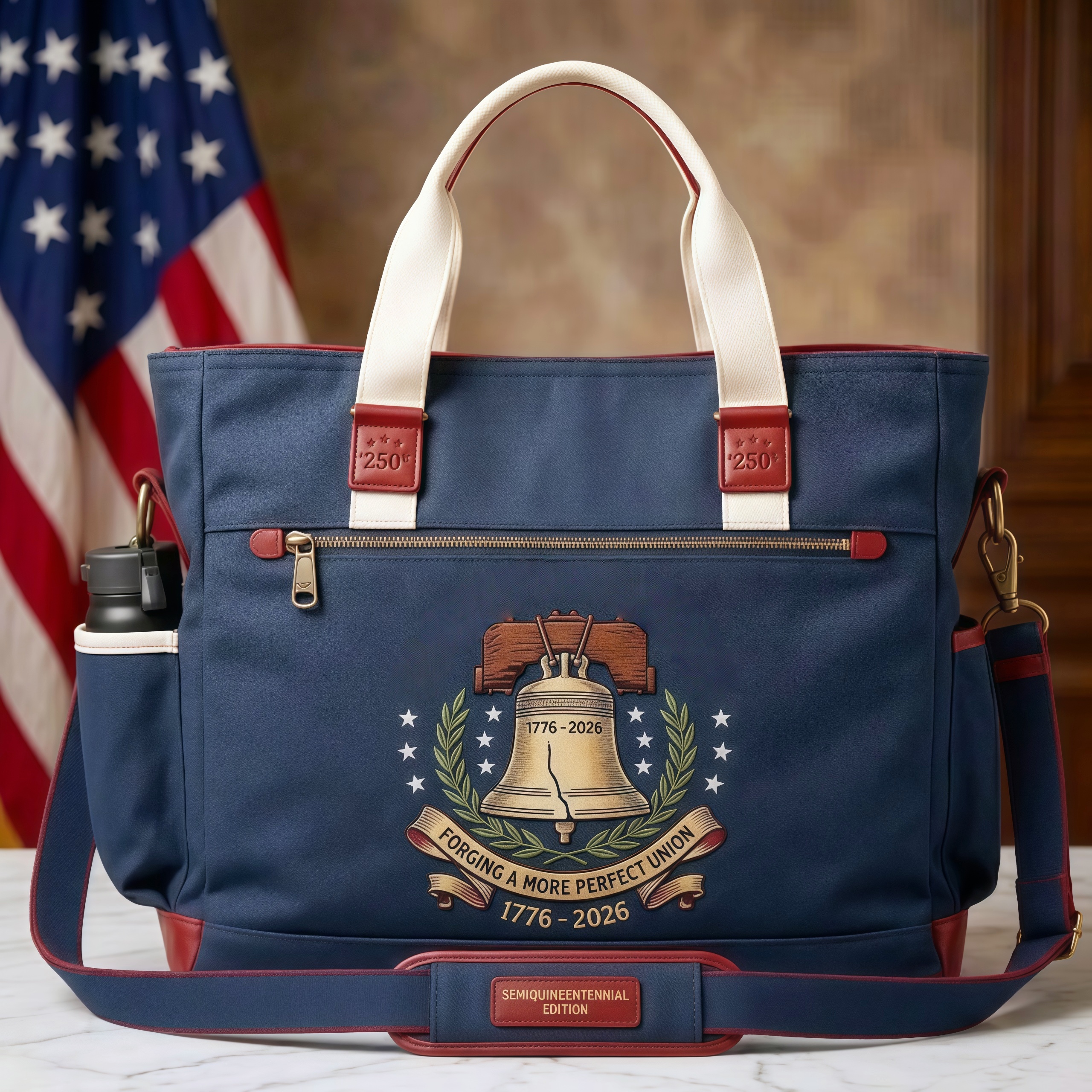USA 250th Anniversary Edition Heavy-Duty Multifunctional Outdoor Tote Bag