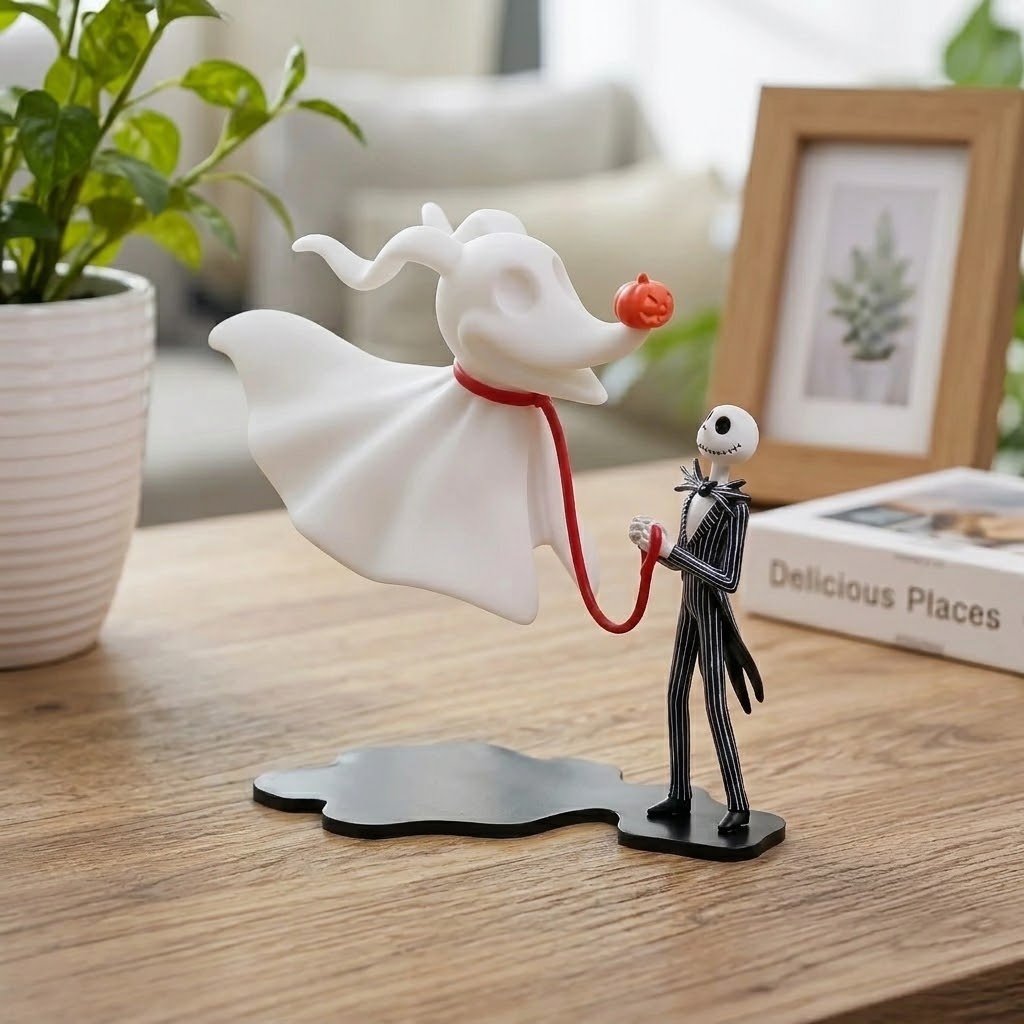 Zero & Jack Skellington LED Lamp