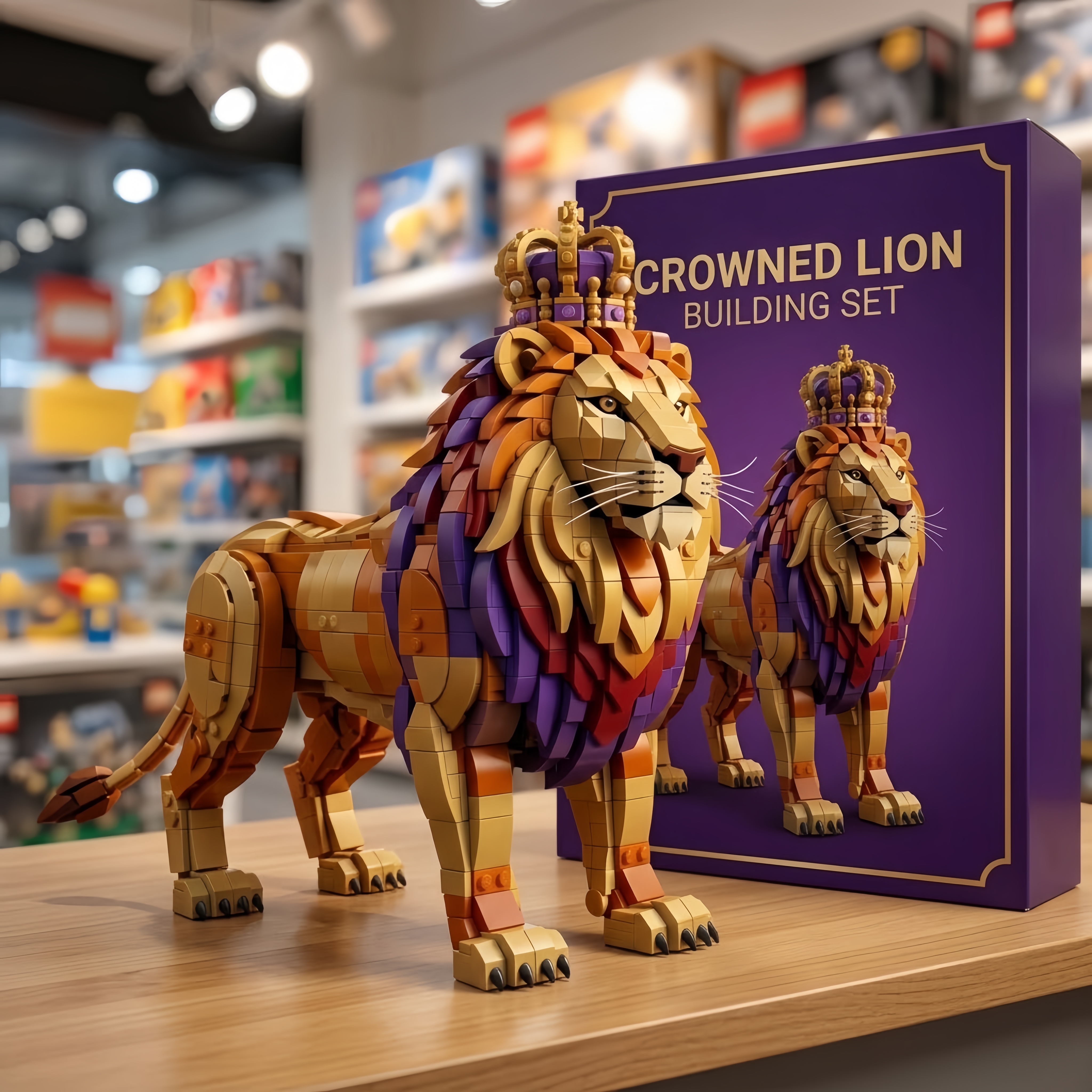 Crown Royal 87th Anniversary Crowned Lion Building Set