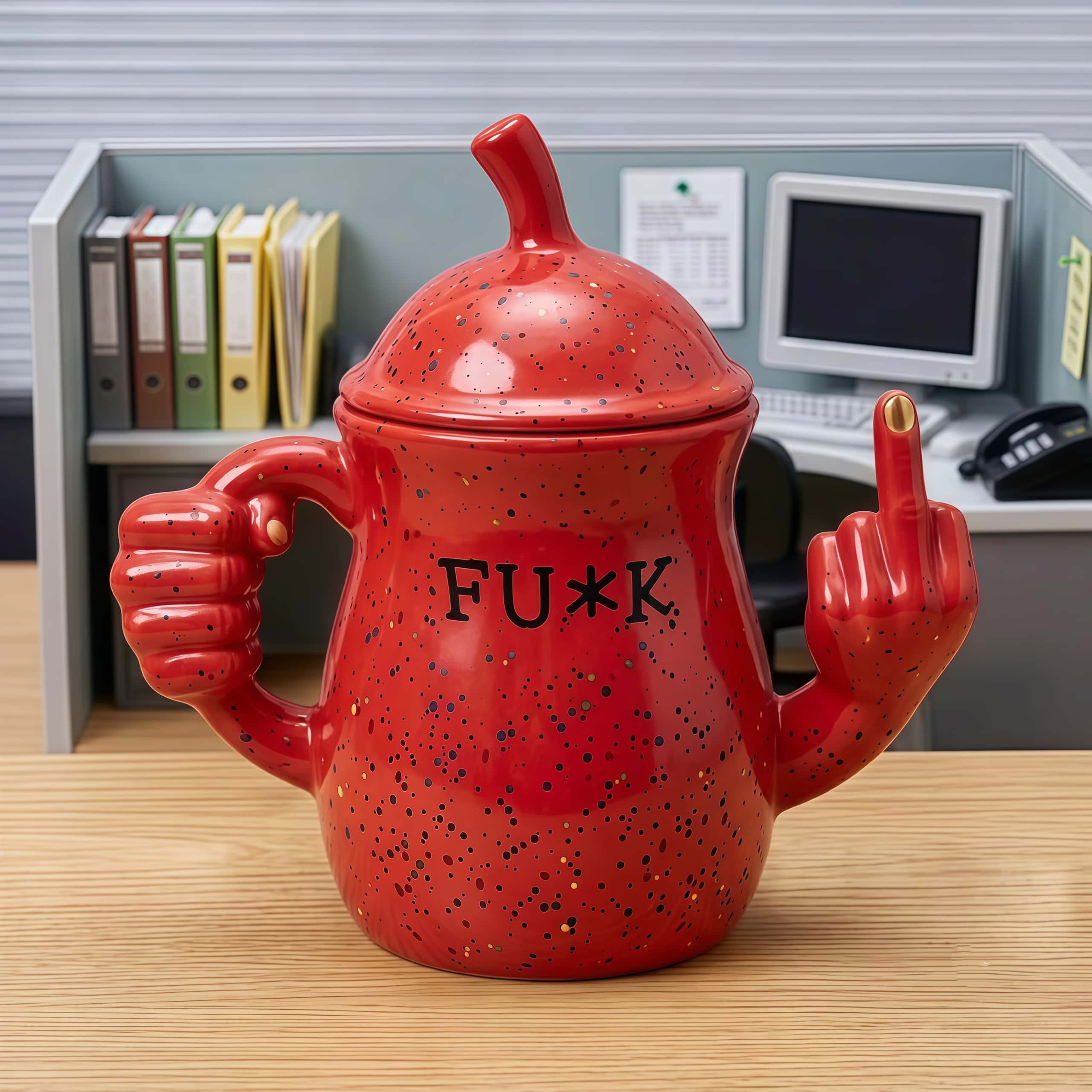 🖕 The "FU*K" Middle Finger Mug（15oz）