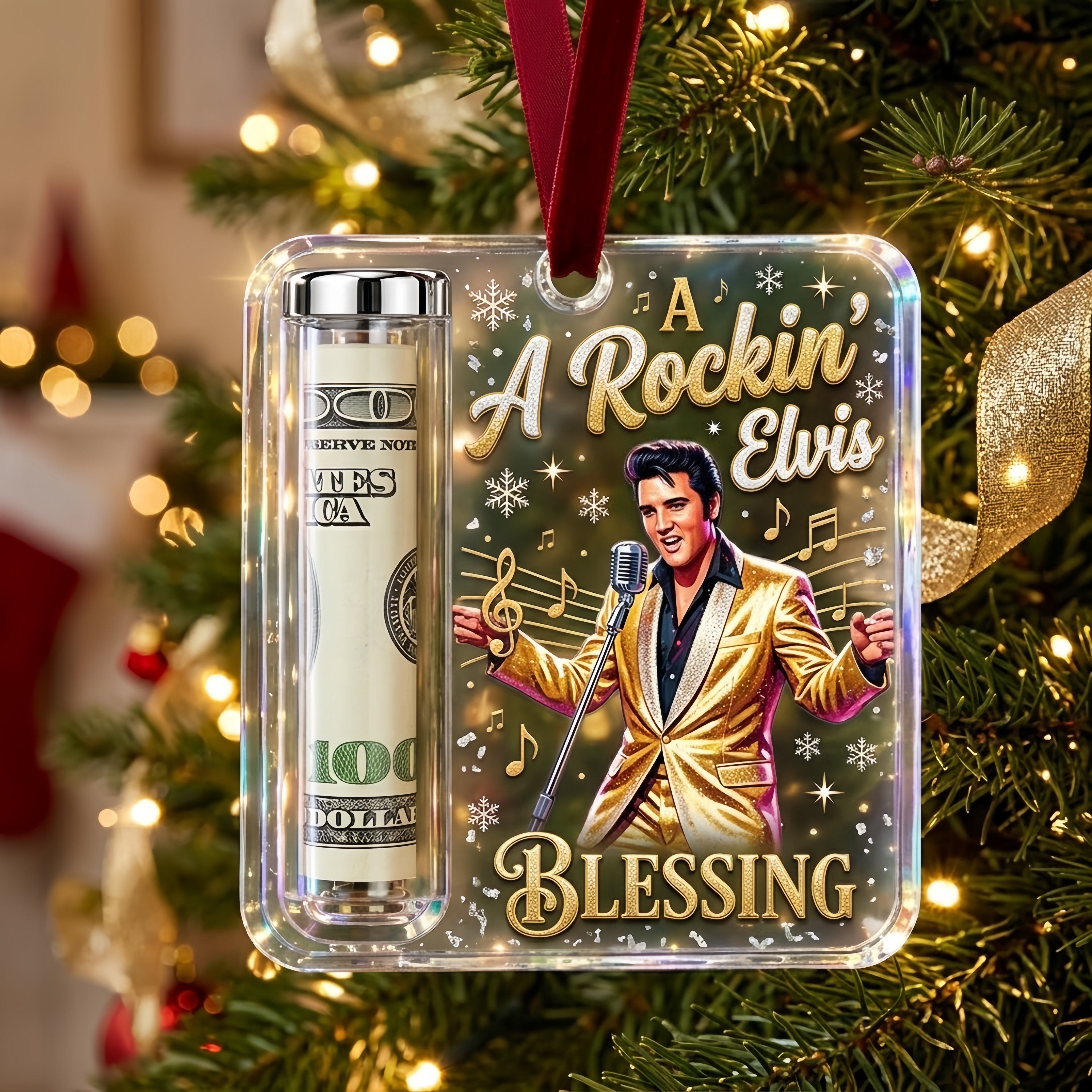 King of Rock Christmas Gift Ornament – Make Cash Feel Like A Real Christmas Gift💵