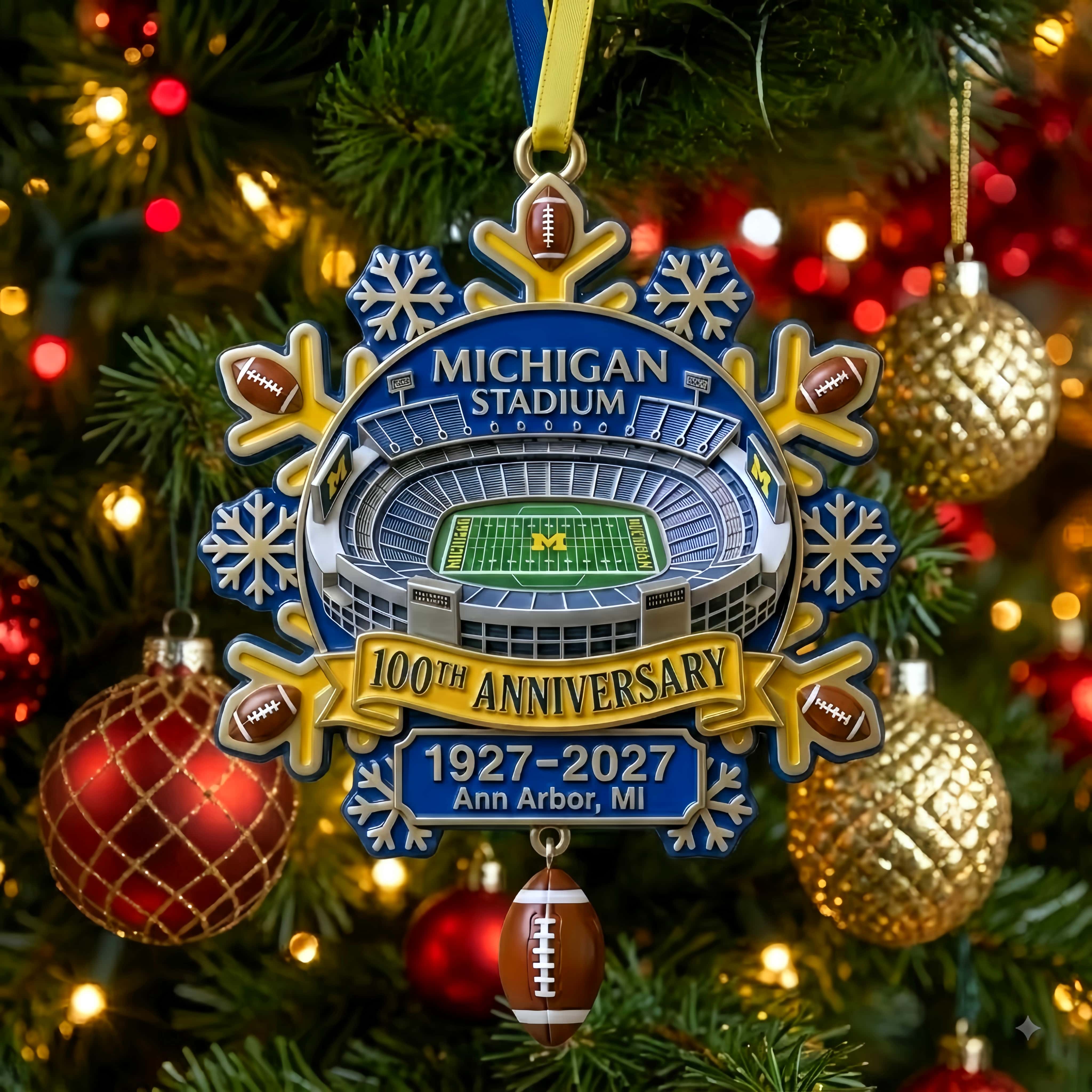 Big House 100th Anniversary Snowflake Ornament