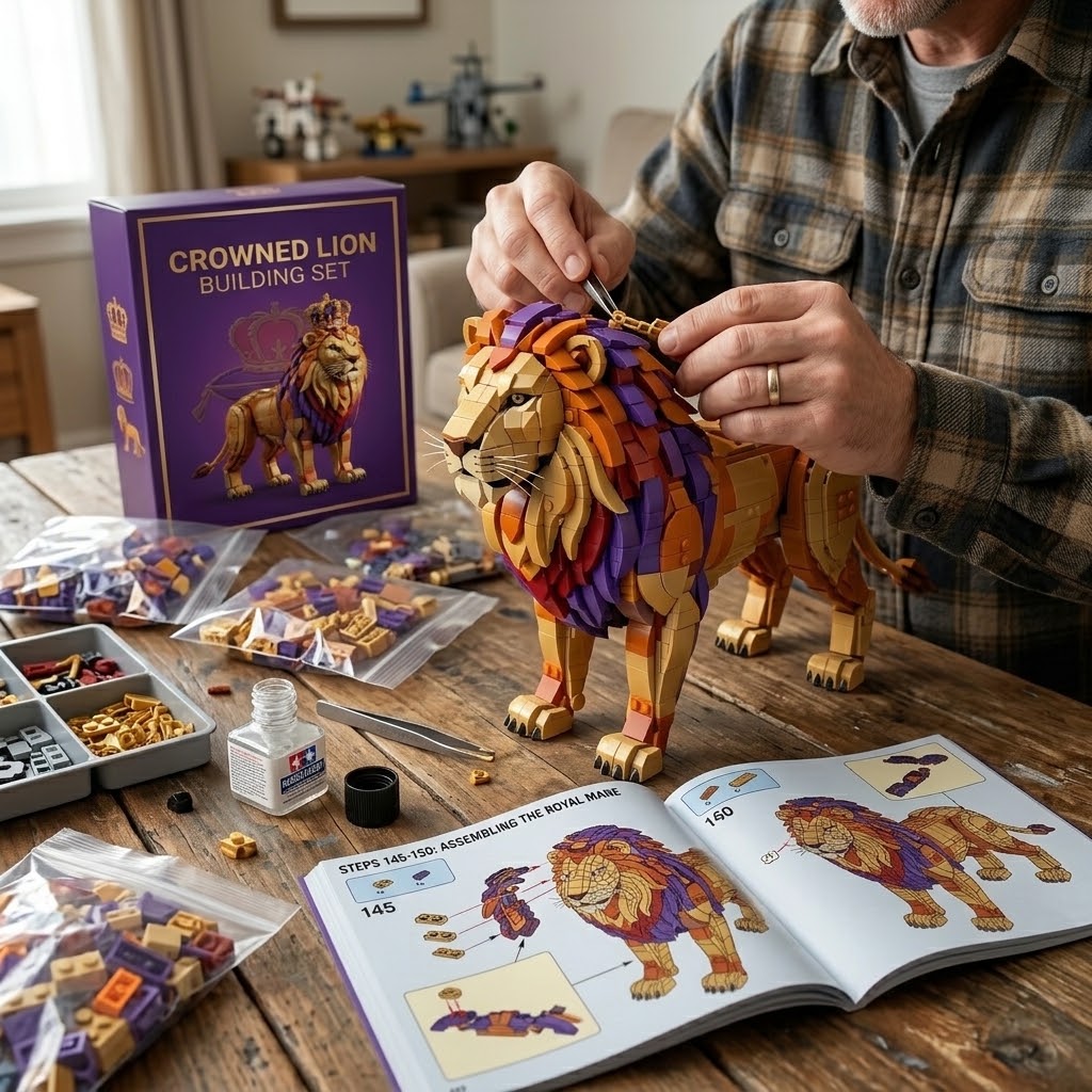Crown Royal 87th Anniversary Crowned Lion Building Set