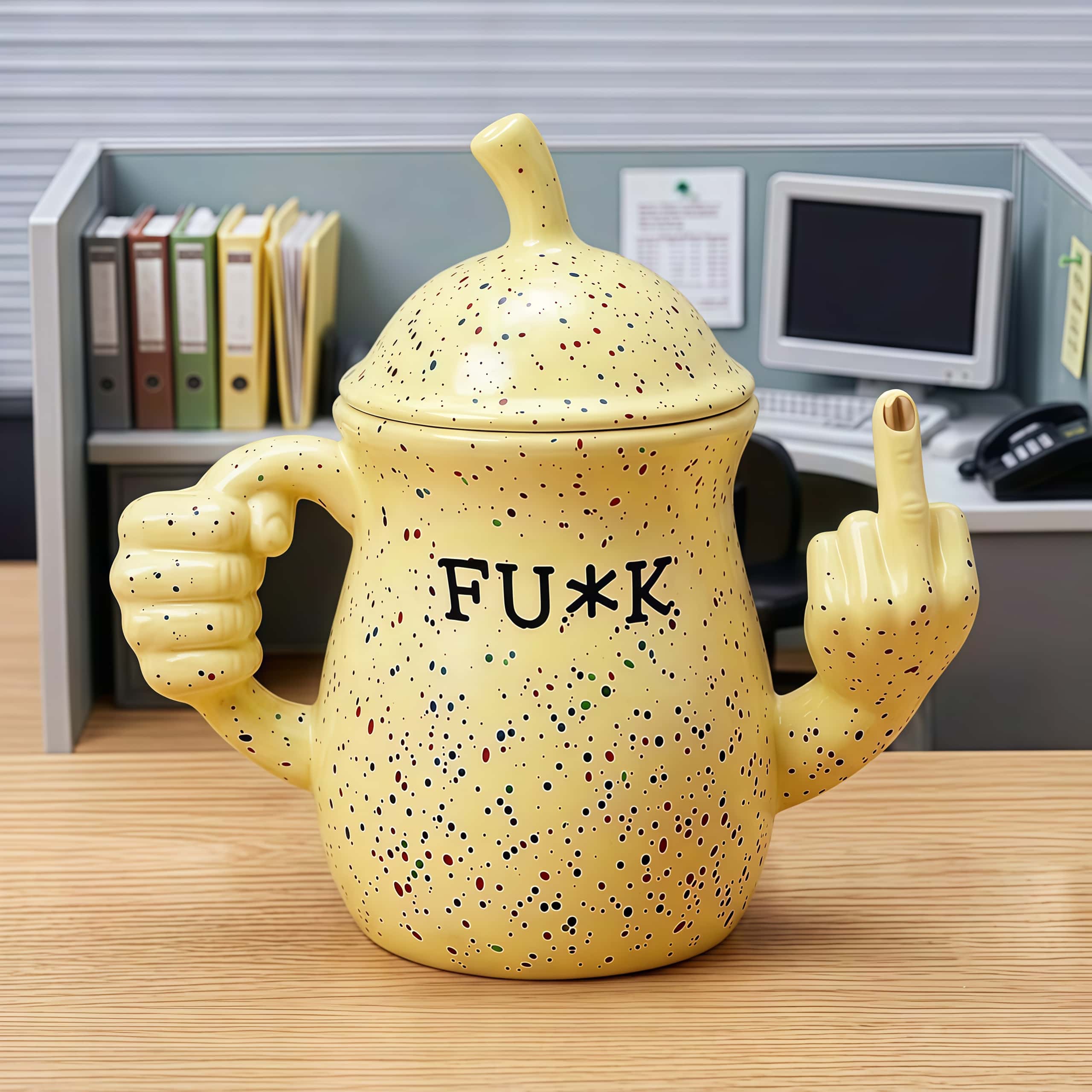🖕 The "FU*K" Middle Finger Mug（15oz）