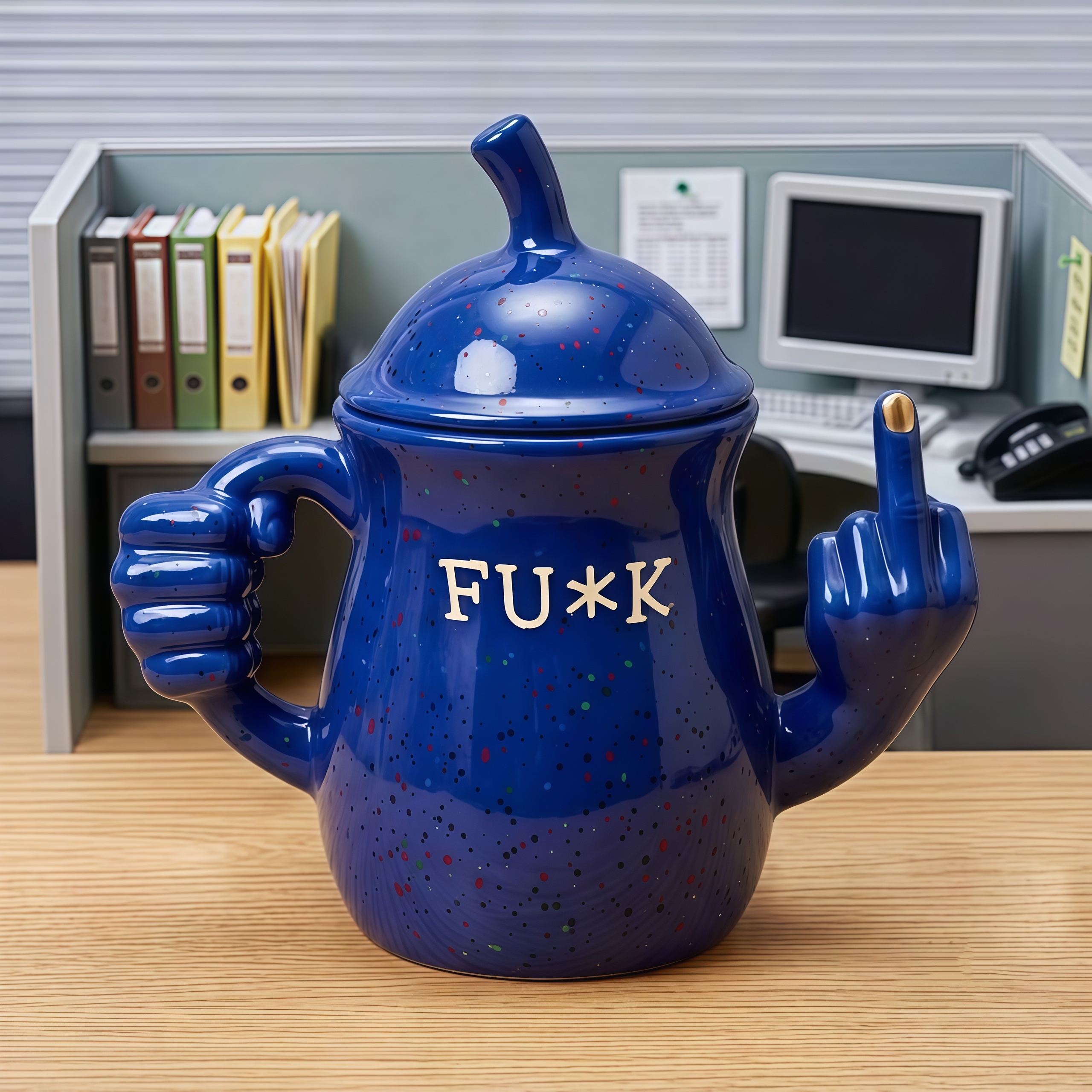 🖕 The "FU*K" Middle Finger Mug（15oz）