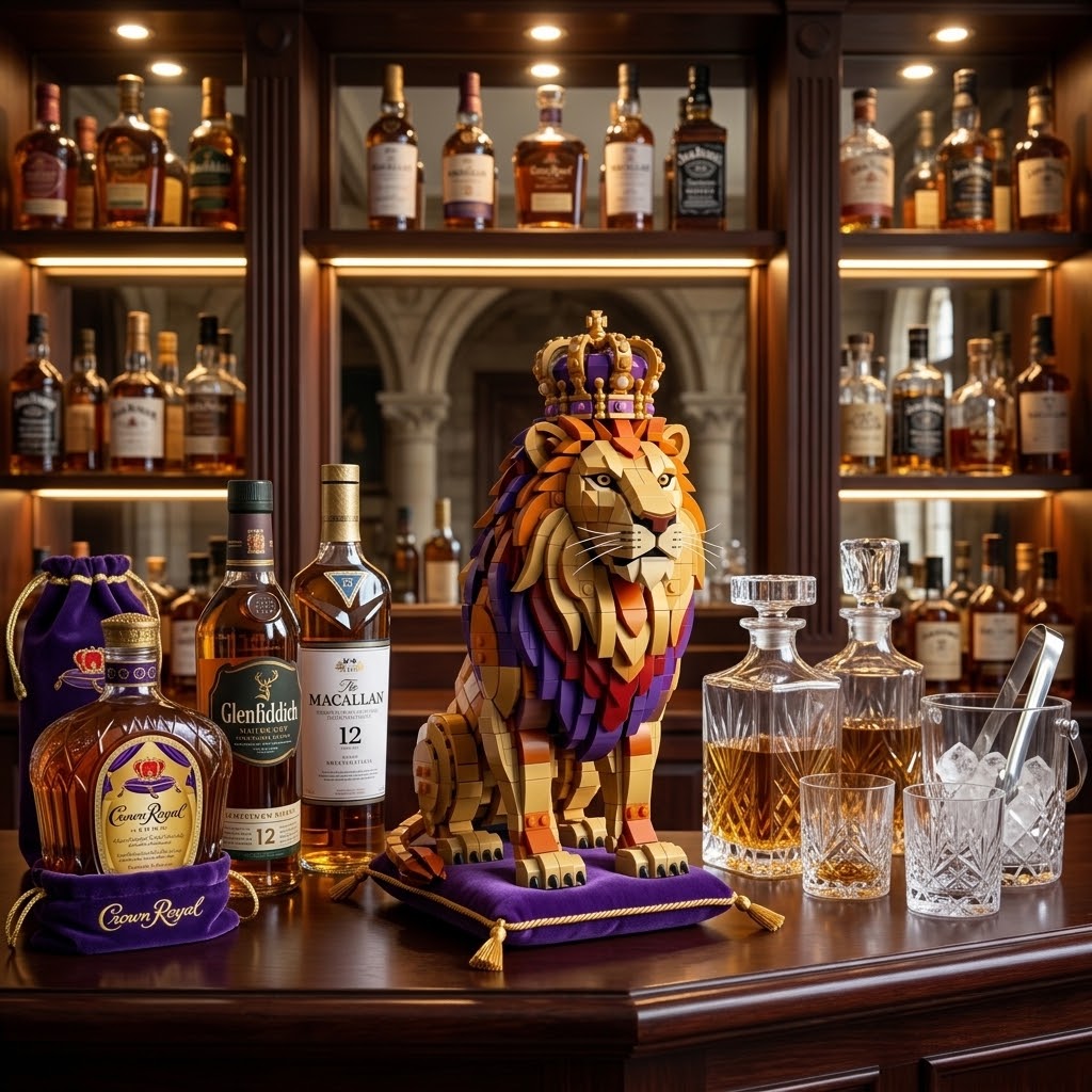 Crown Royal 87th Anniversary Crowned Lion Building Set