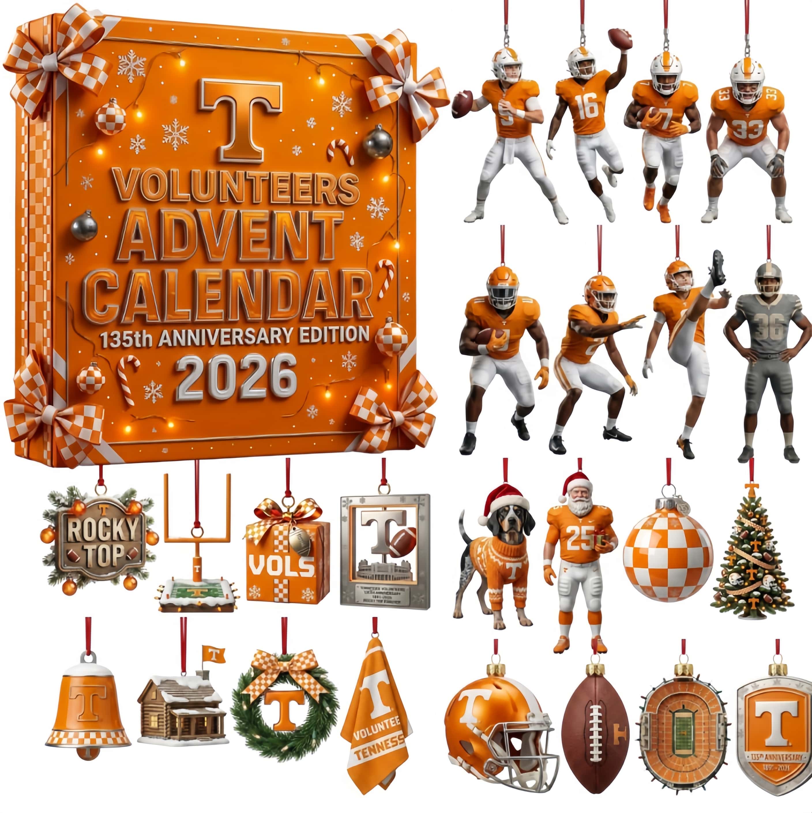 Tennessee Volunteers 135th Anniversary Edition 2026 Advent Calendar