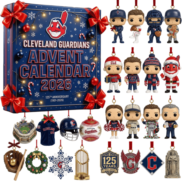 Cleveland Guardians 125th Anniversary Advent Calendar 2026 – 24 Days