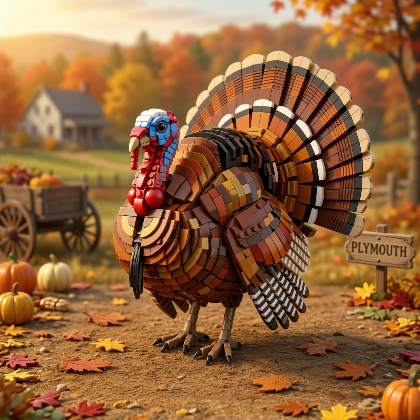 Plymouth Harvest Turkey Building Set