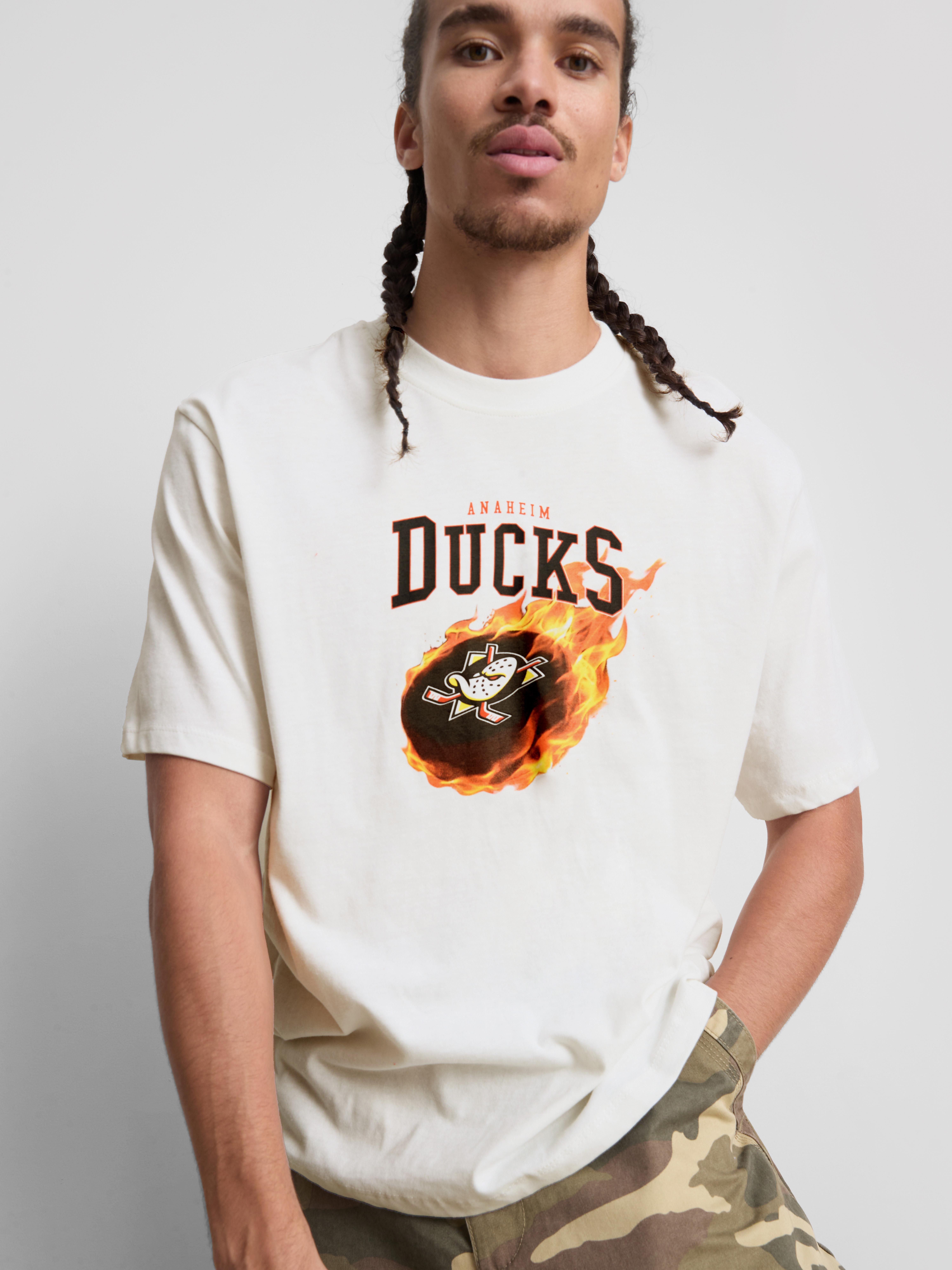 Anaheim Ducks Pure Cotton Graphic T-Shirt - Ivory