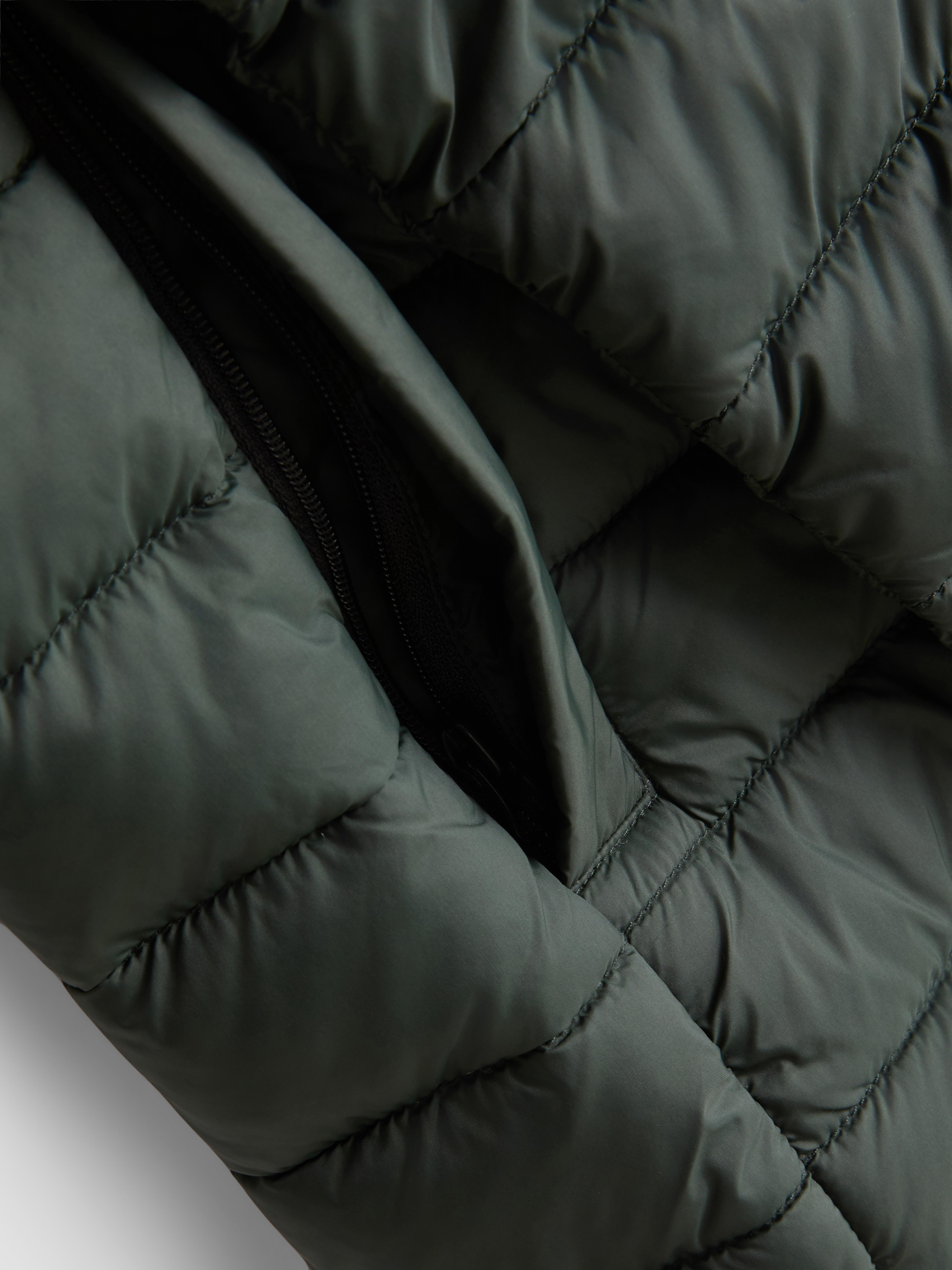 Hooded Padded Jacket - Green