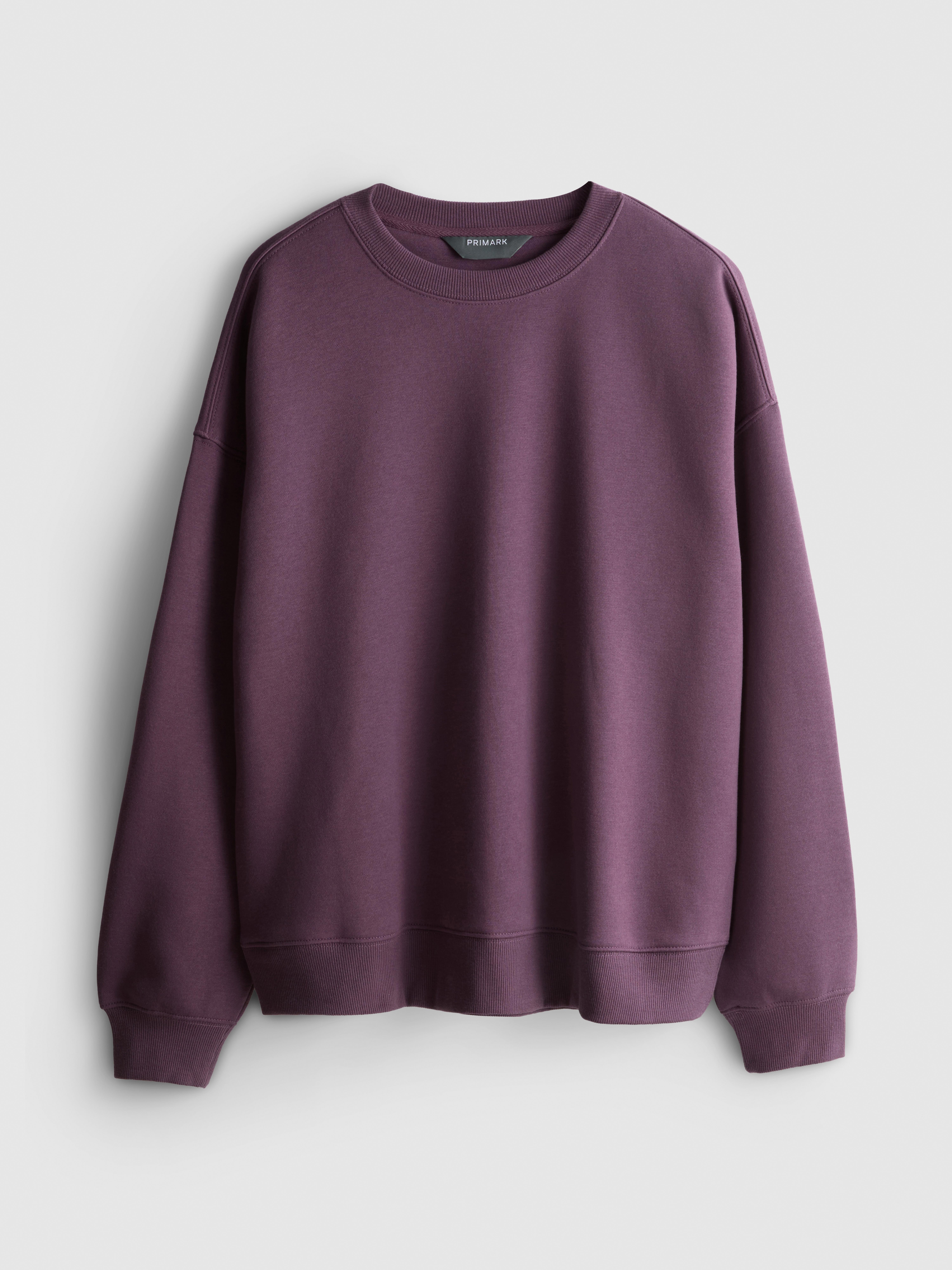 Essential Cotton Blend Sweatshirt - Purple