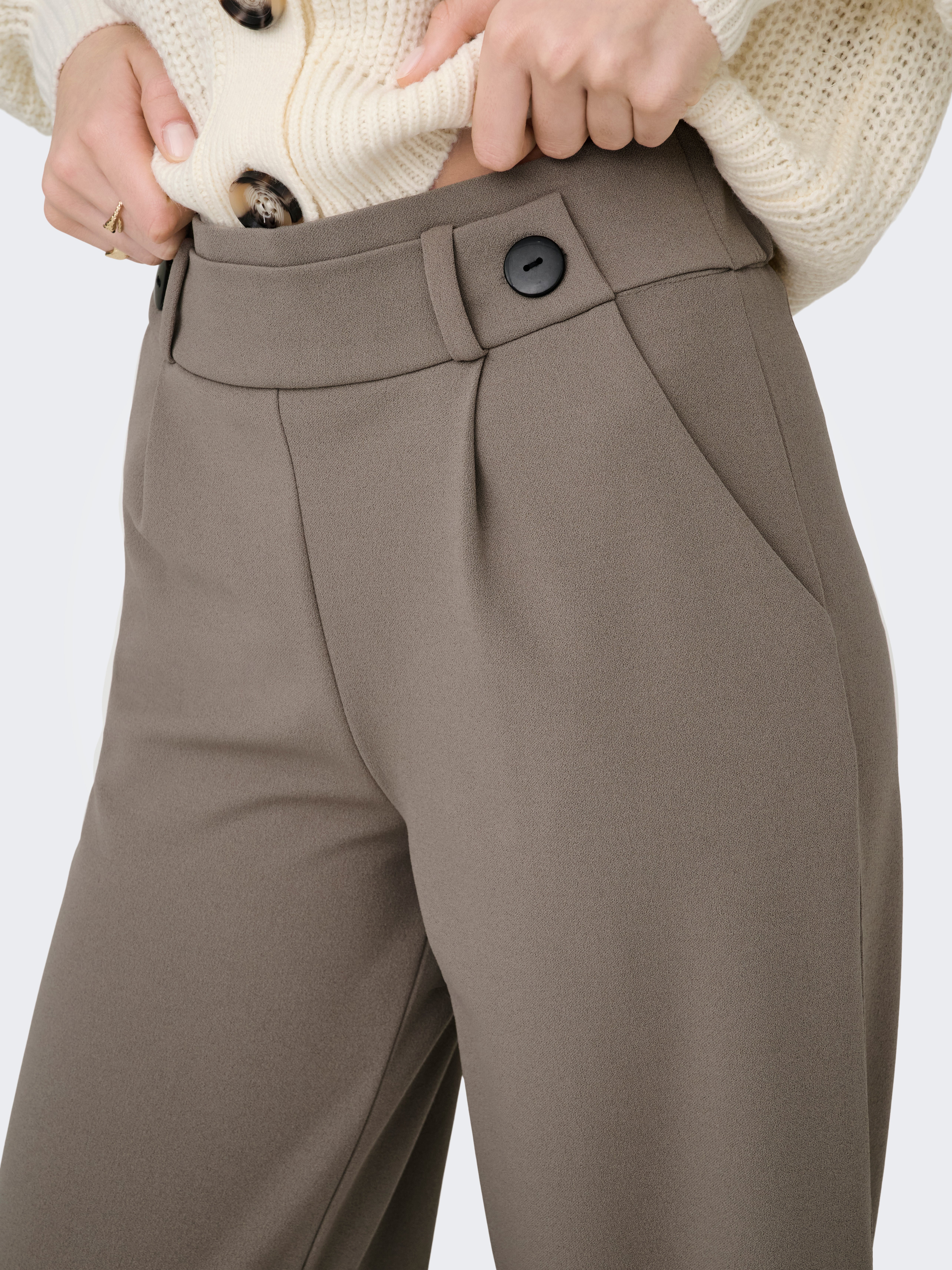 JDYGEGGO Wide Leg Fit Wide-leg trousers Driftwood