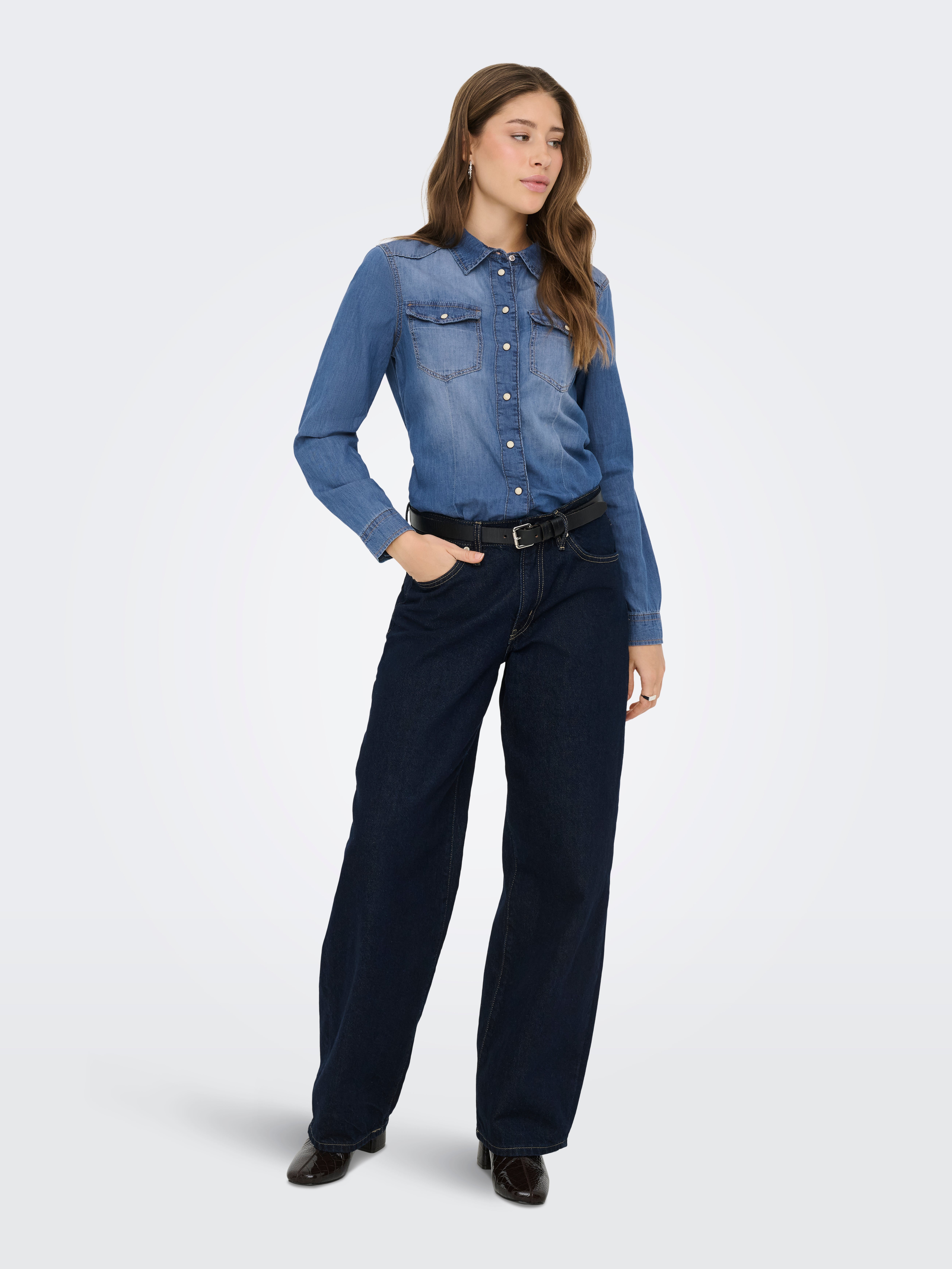 ONLALEXA Denim shirt Medium Blue Denim