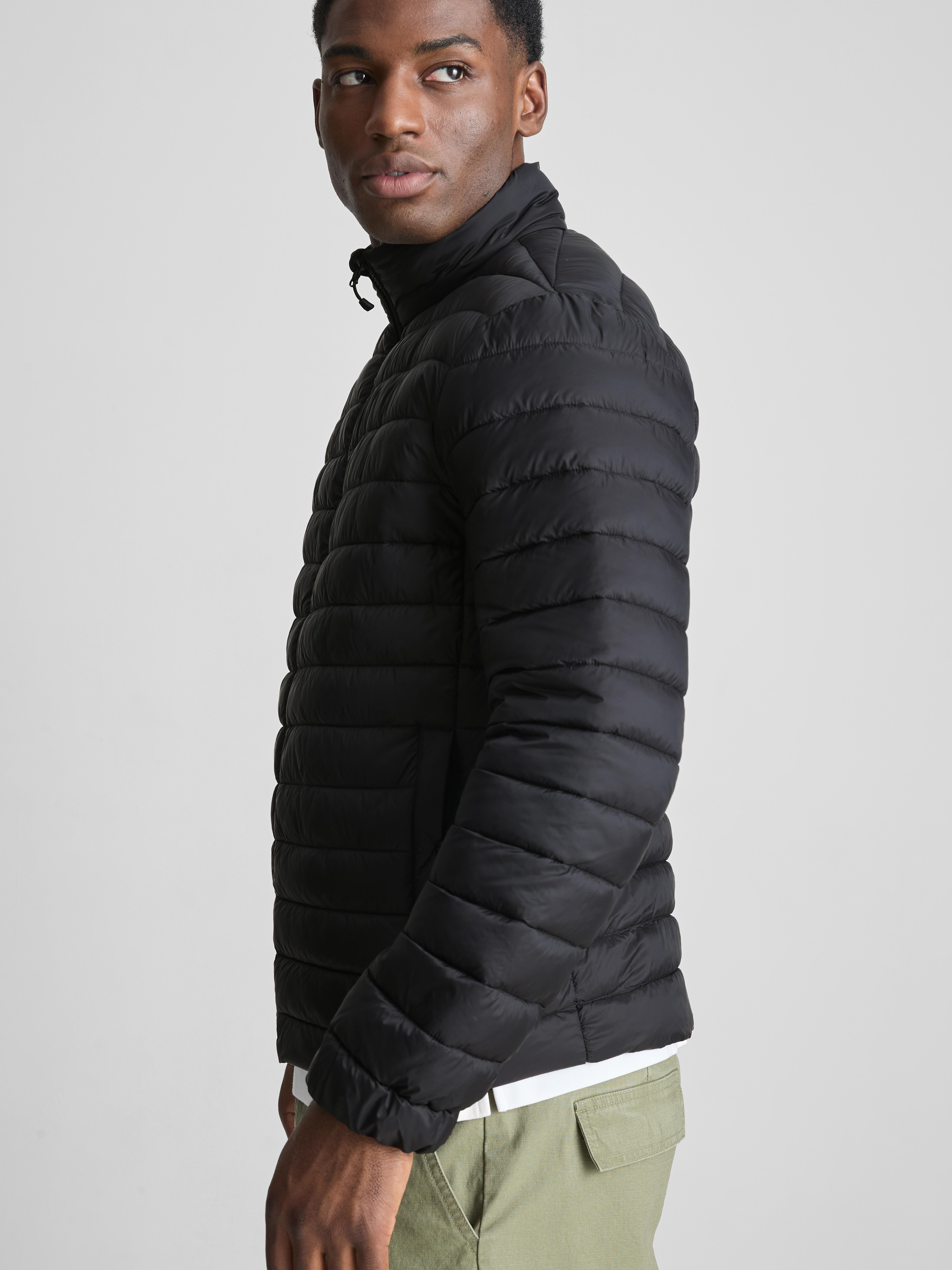 Padded Puffer Jacket - Black