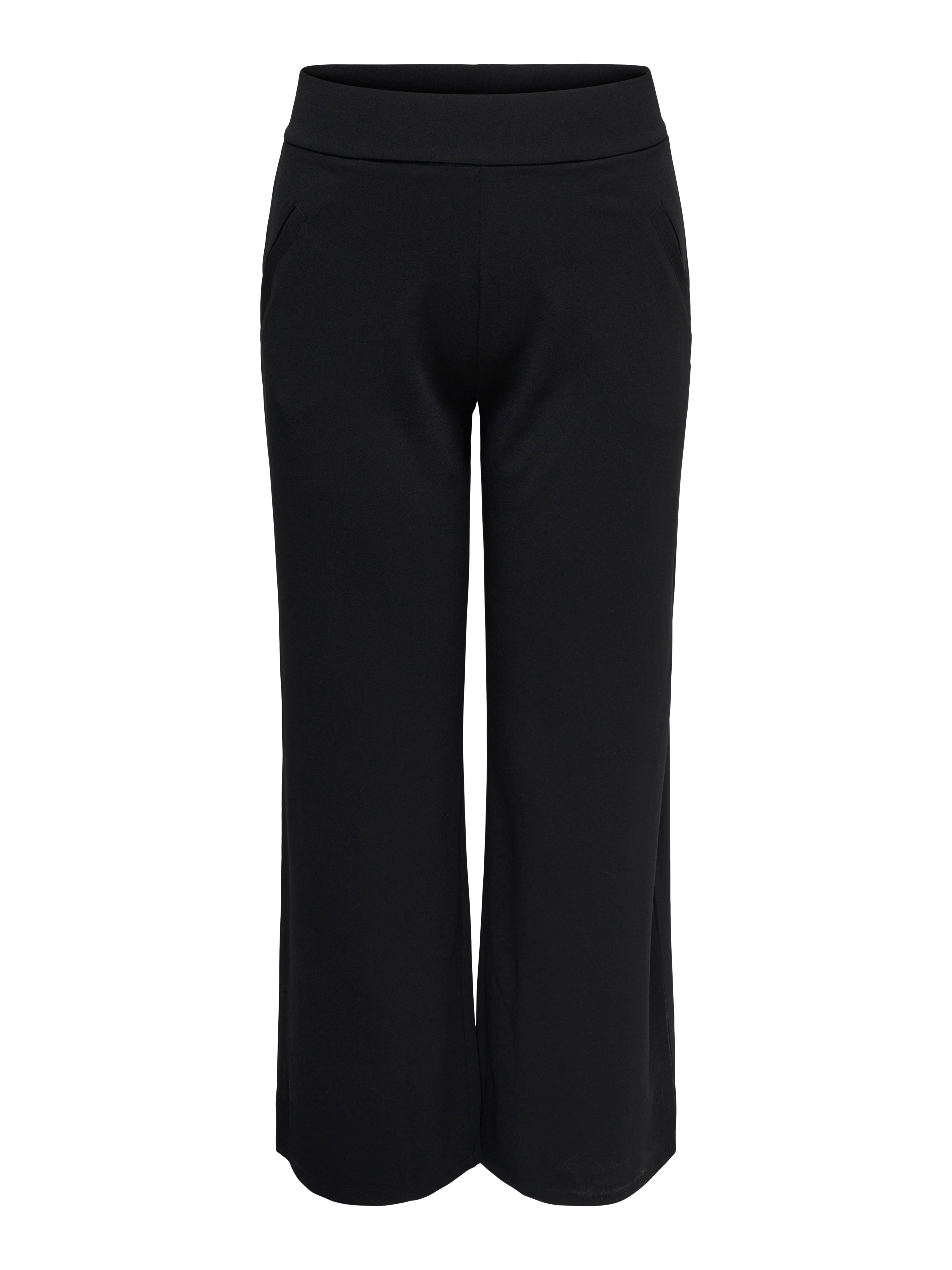 CARSANIA Regular Fit Wide-leg trousers Black