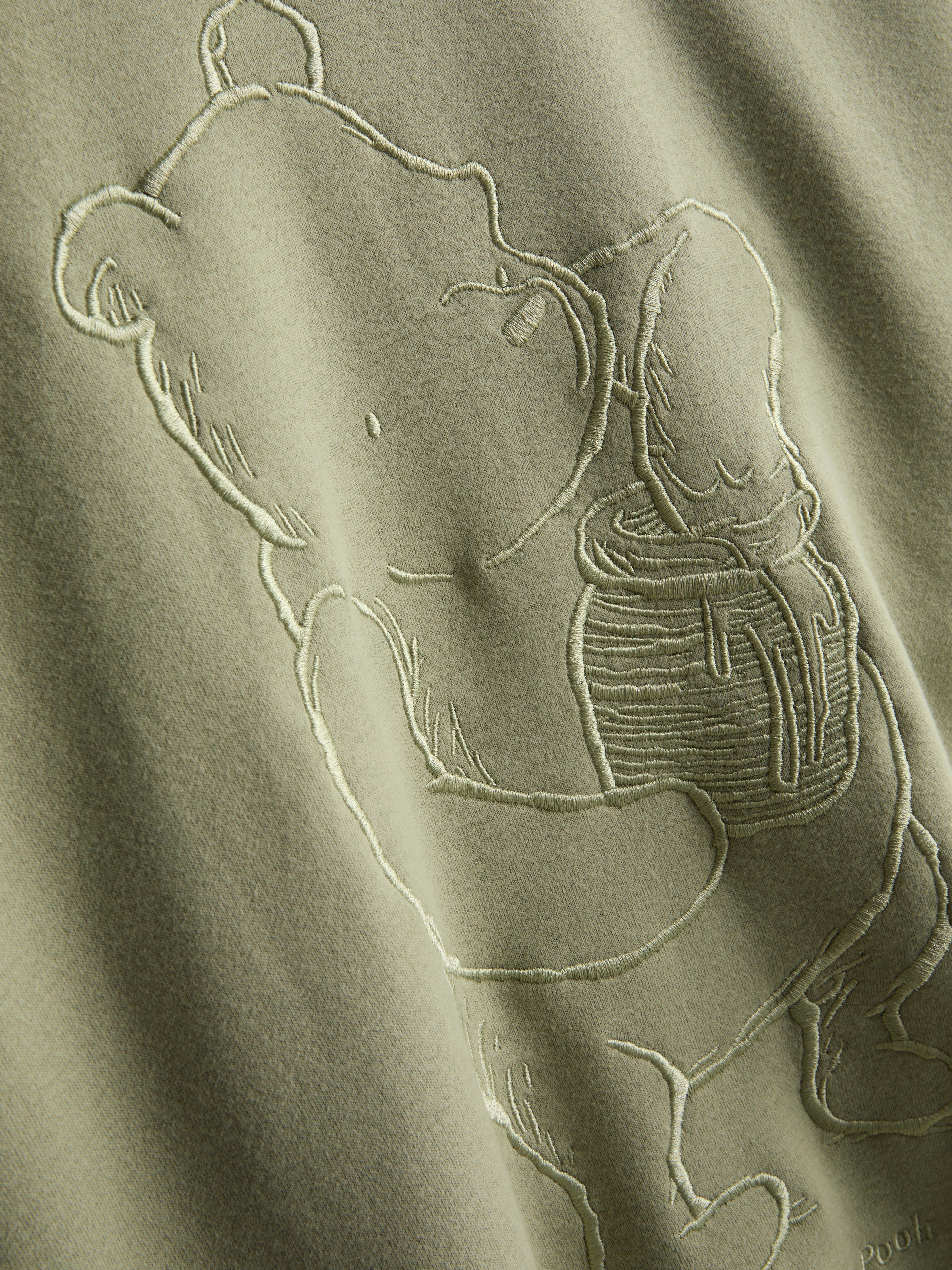 Disney's Winnie the Pooh Embroidered Graphic Sweatshirt - Green