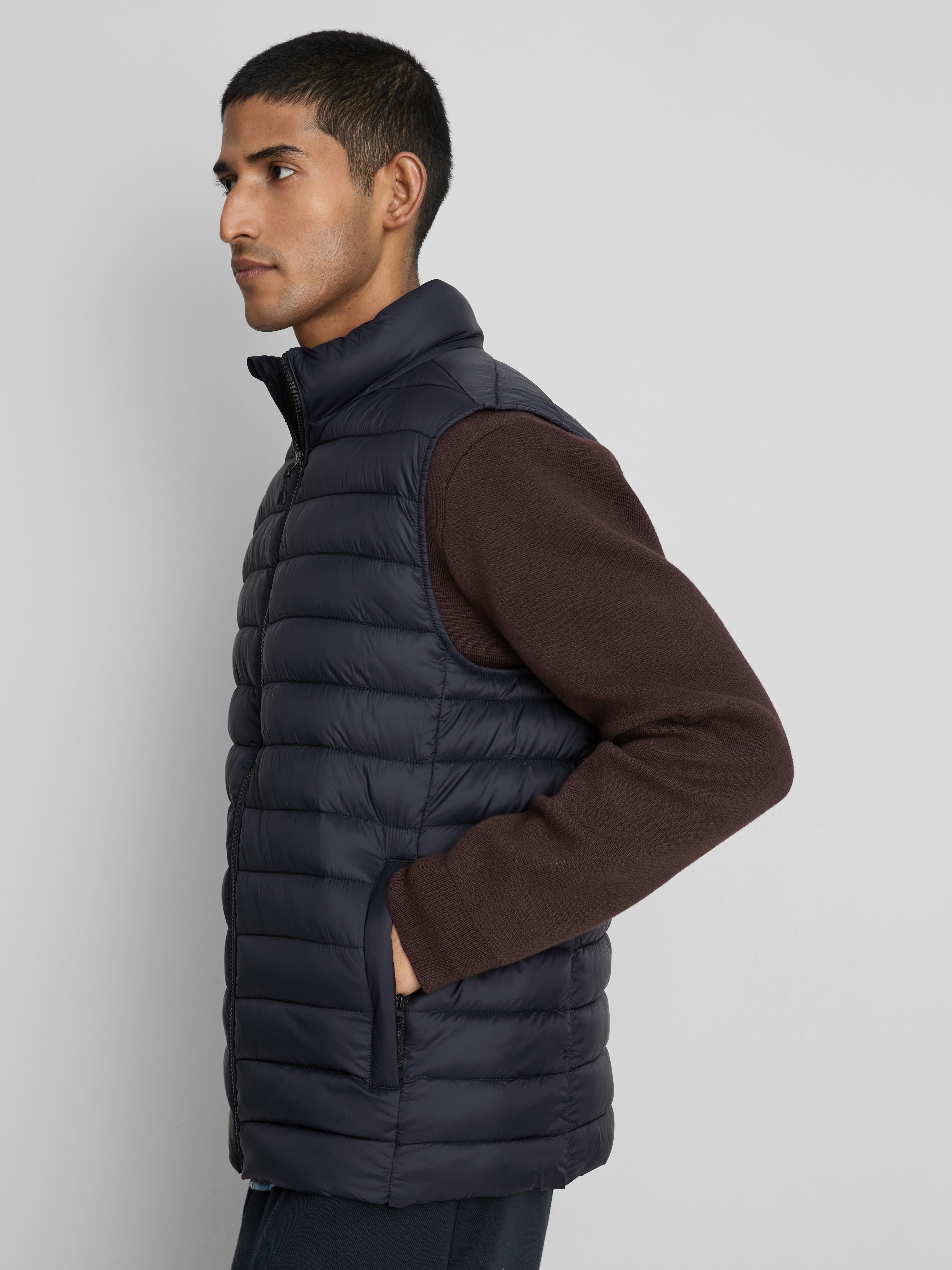 Padded Vest - Navy