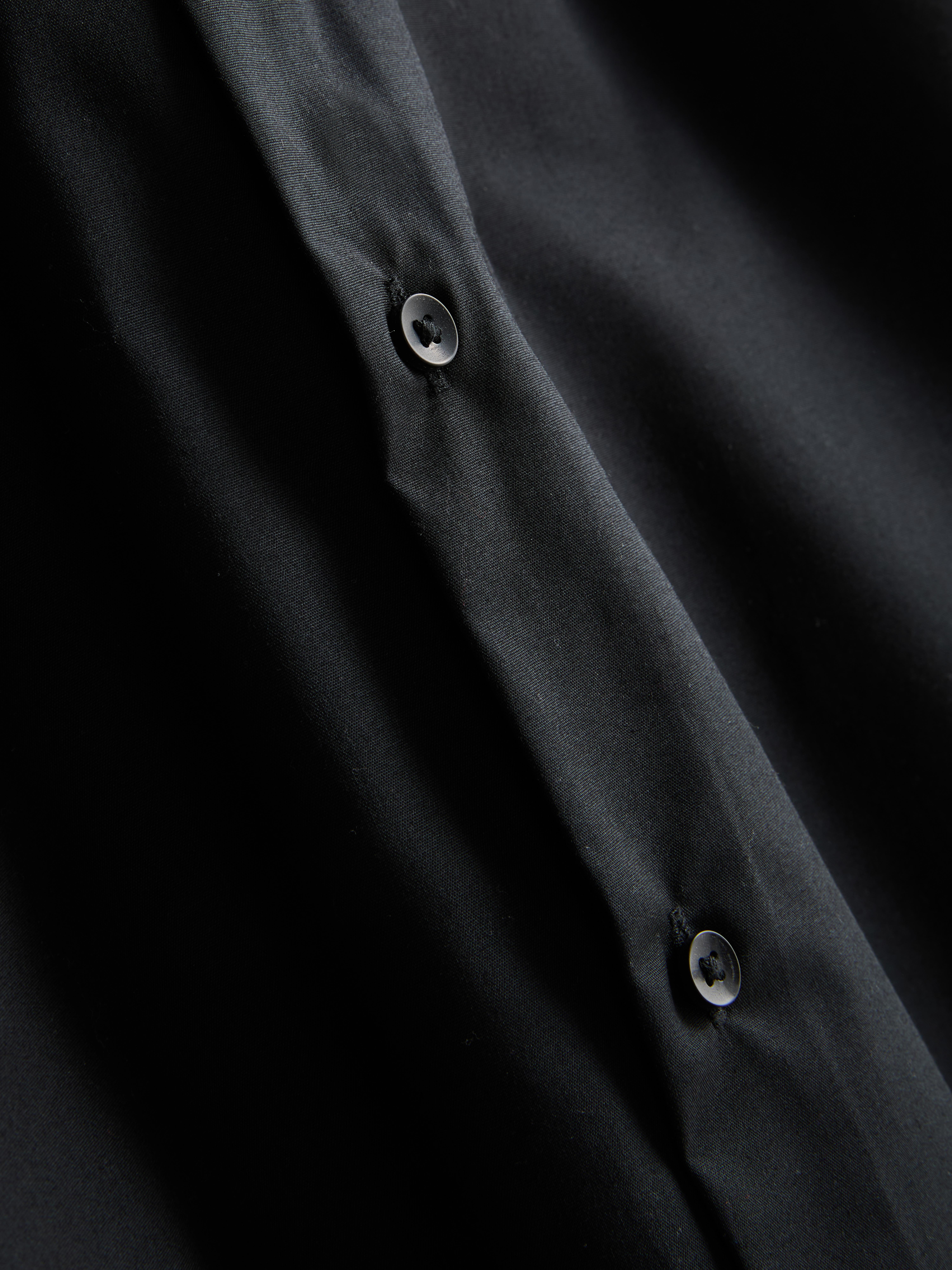 Long Sleeve Regular Fit Formal Shirt - Black