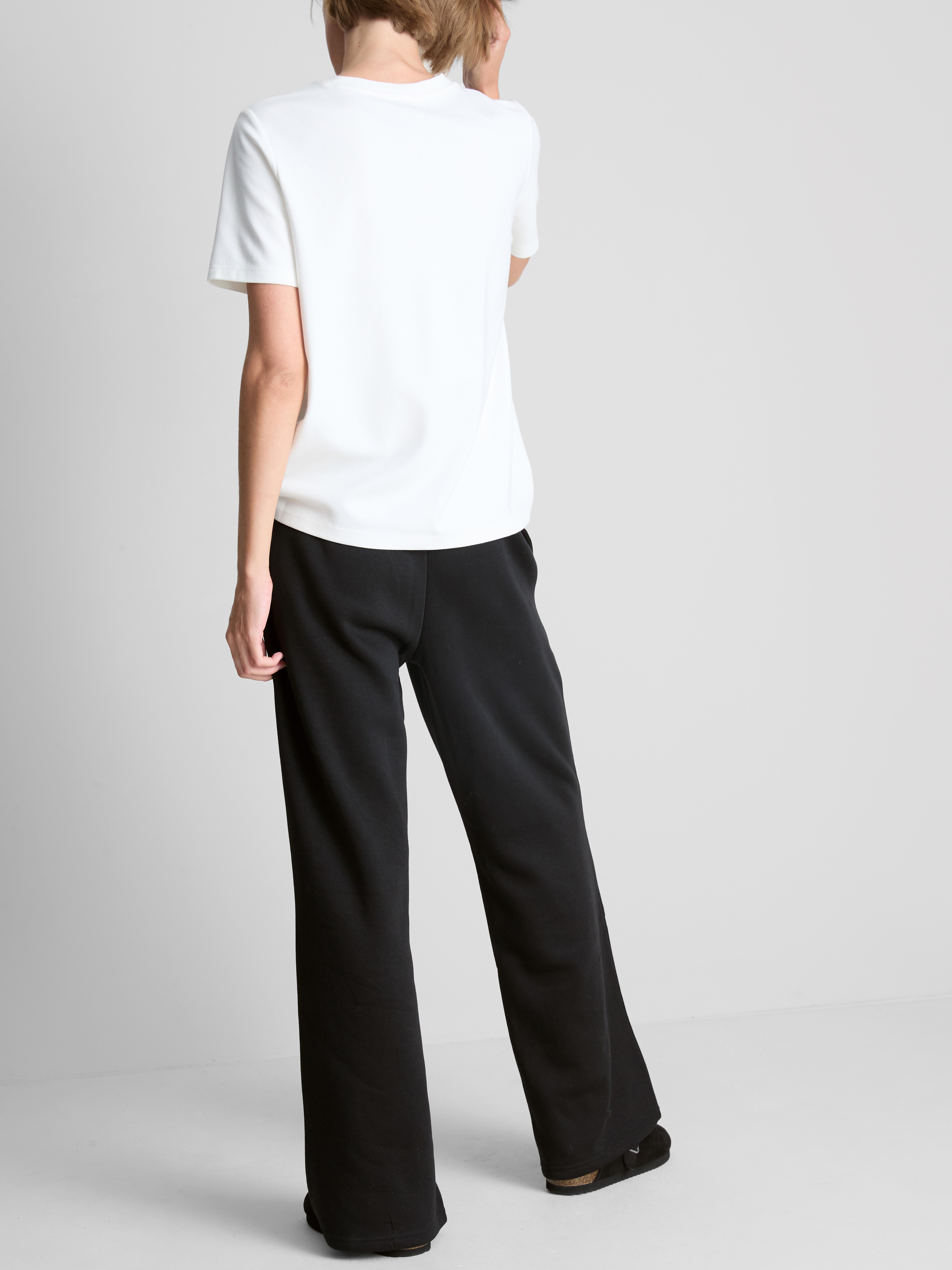 Straight-Leg Joggers - Black